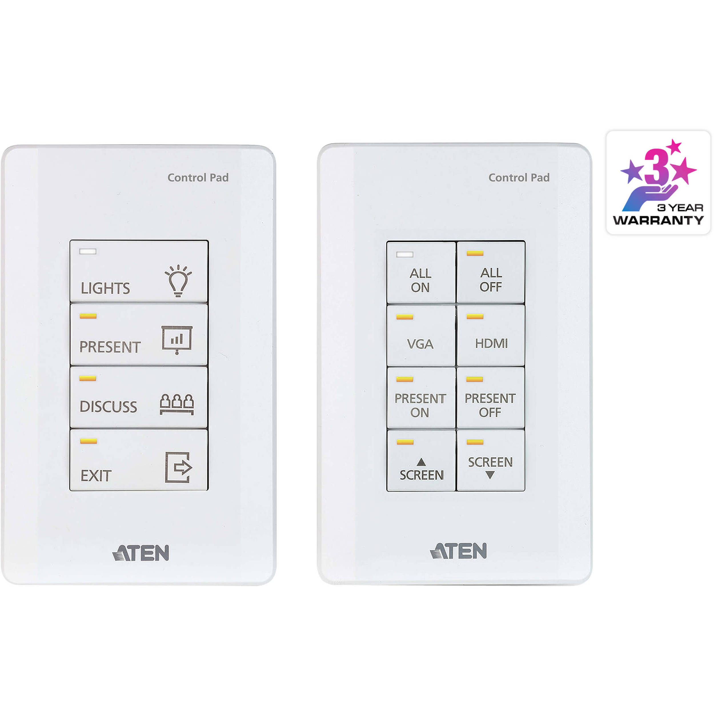 ATEN VK0100 wired environment control system pad for AV room control — view 2