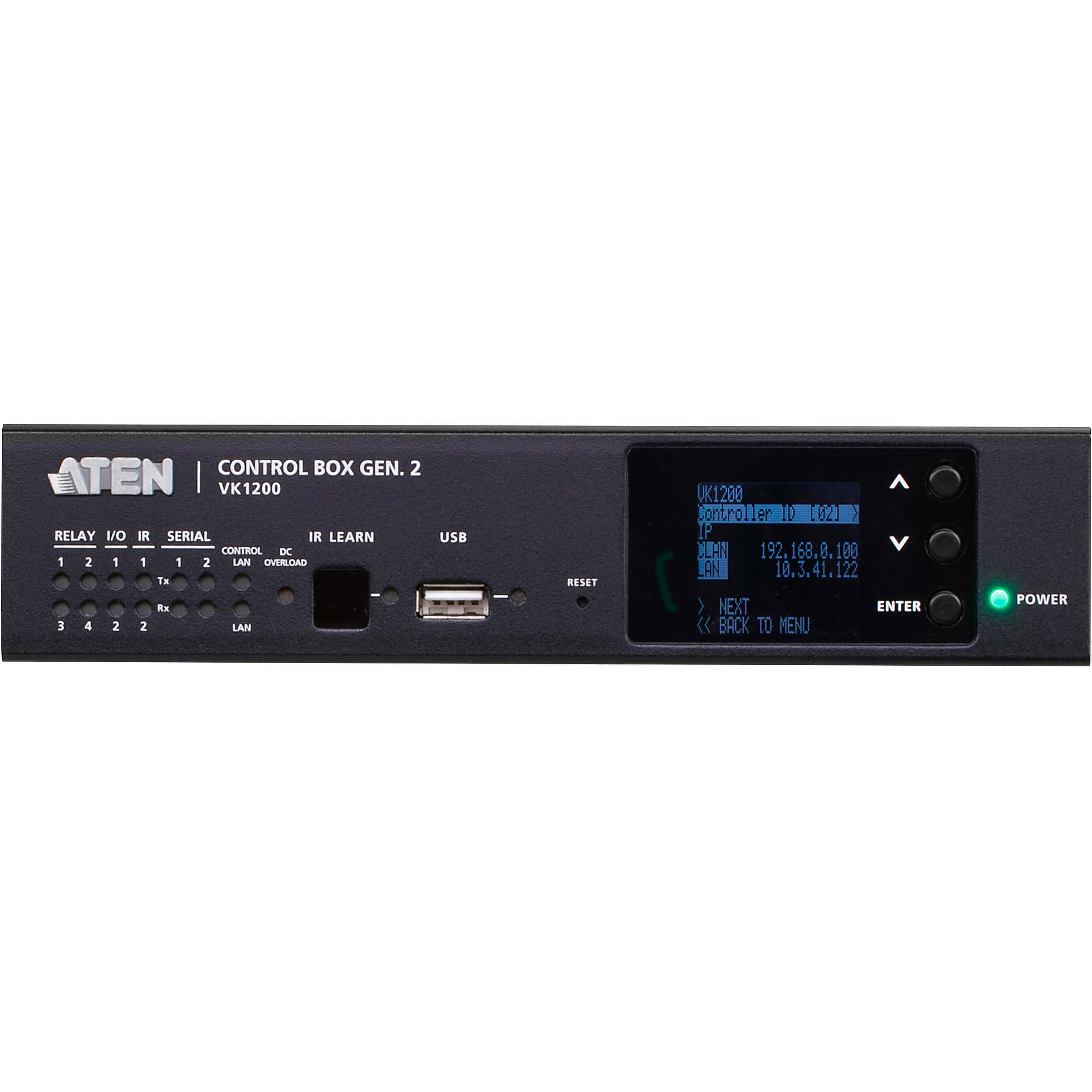 ATEN VK1200 compact environment control system with dual LAN for AV automation — view 2