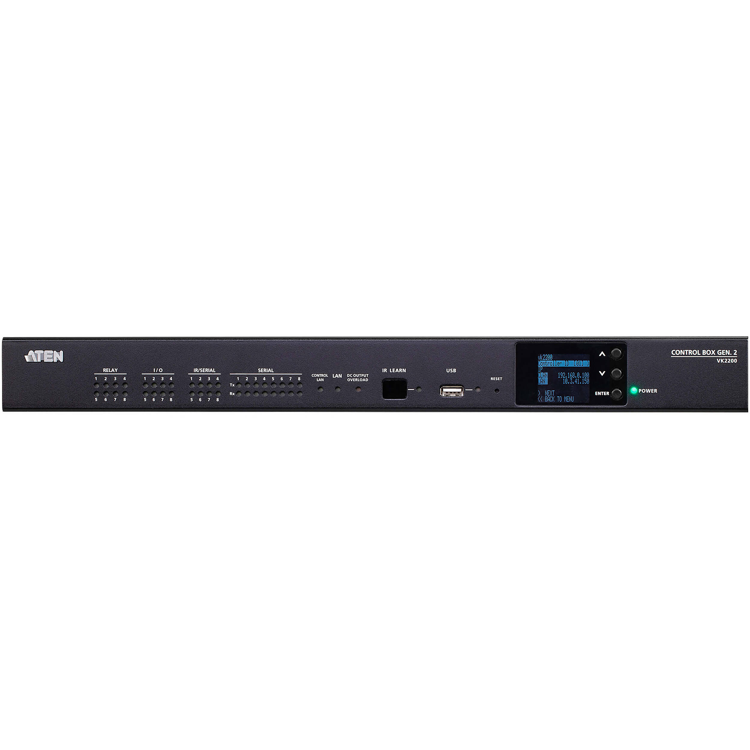 ATEN VK2200 full-size environment control system with dual LAN for AV room automation — view 2