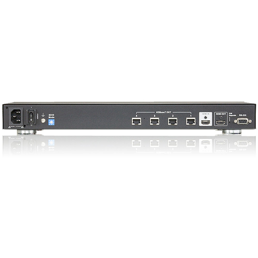 ATEN VS1814T HDBASET 4-port HDMI CAT5 splitter for distributing one HDMI source to four displays — view 3