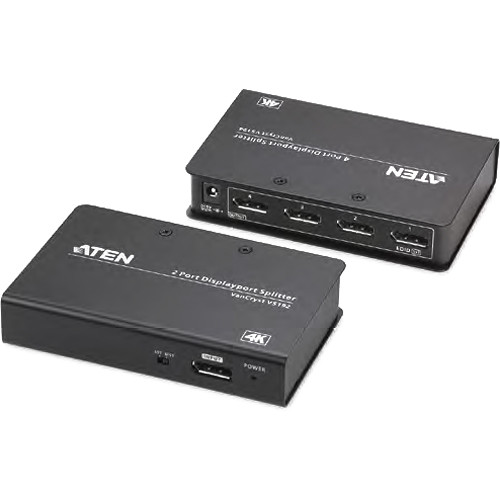 4-Port 4k Displayport Splitter with Mst/Sst