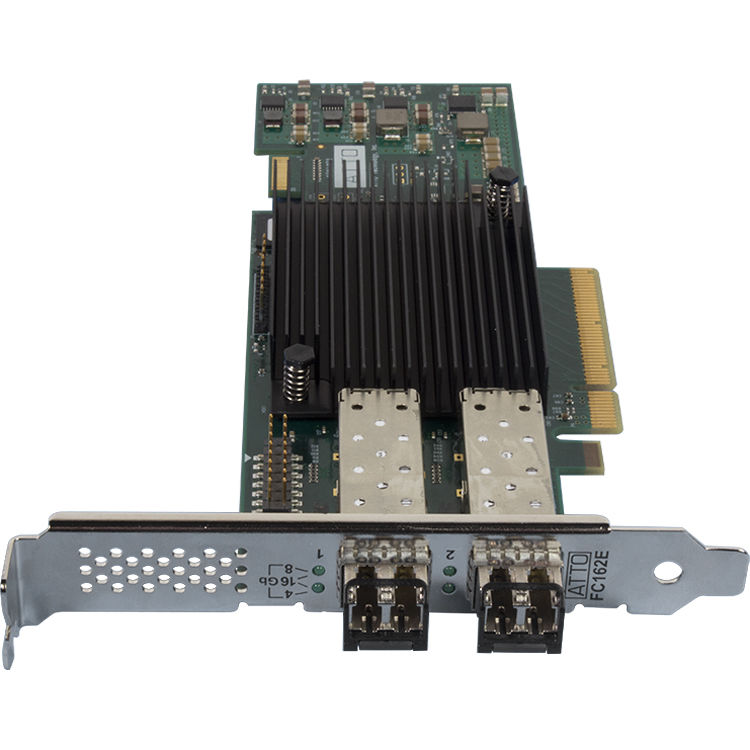 ATTO dual-channel x8 PCIe 3.0 16 Gb Fibre Channel adapter for enterprise SAN connectivity — view 2