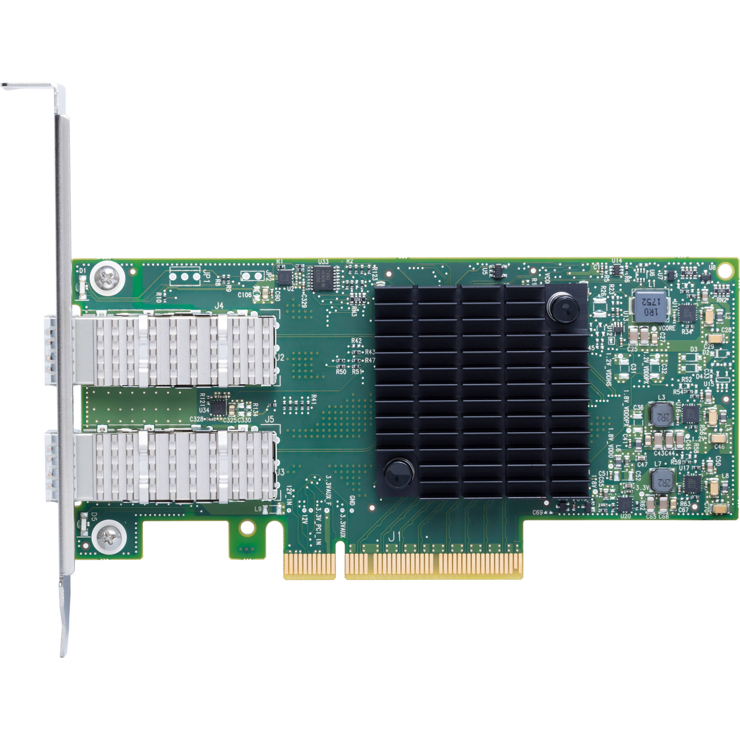 ATTO dual channel 25 GbE PCIe 3.0 low-profile SFP28 network adapter — view 3