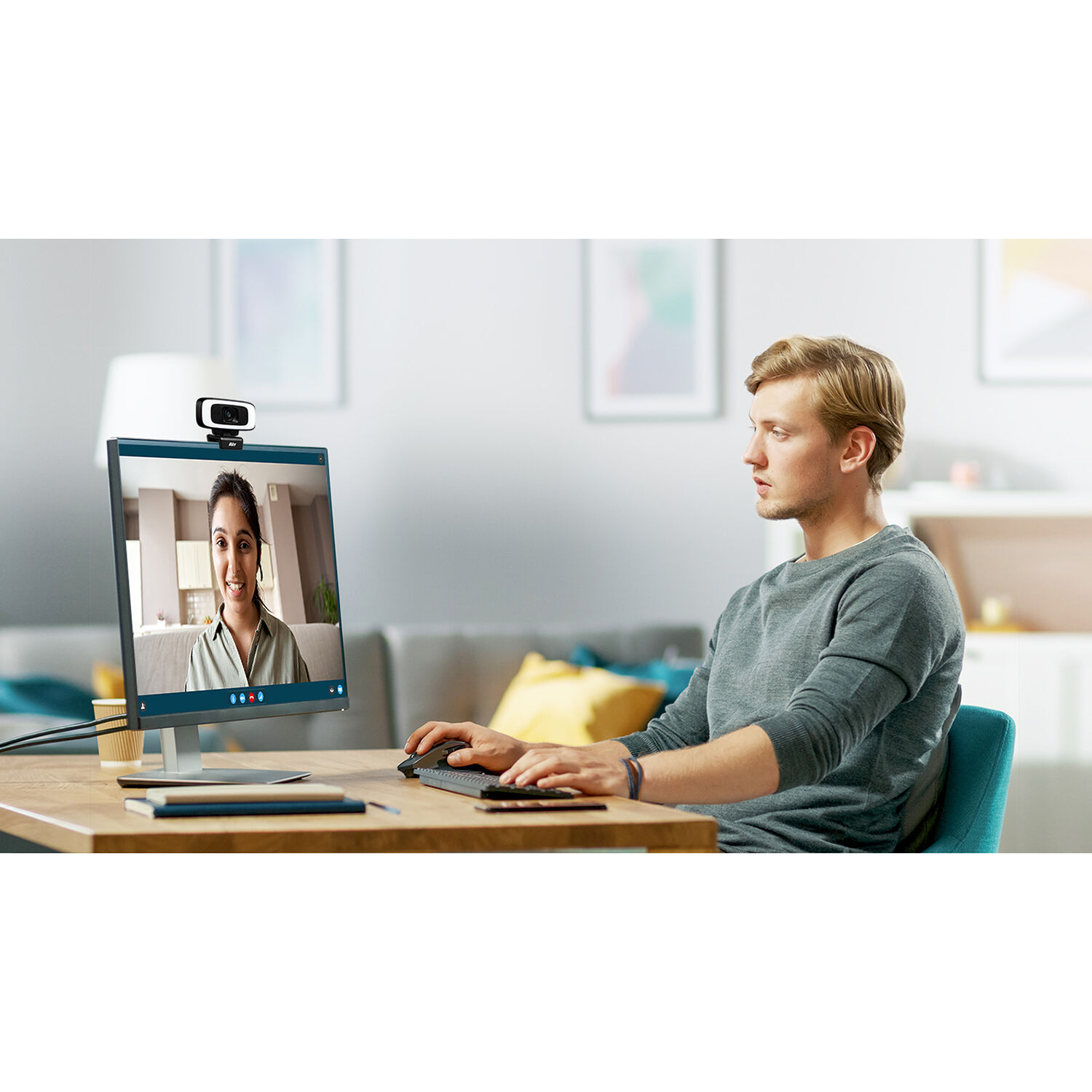 AVer CAM130 conference camera for 4K video meetings with wide-angle capture — view 8