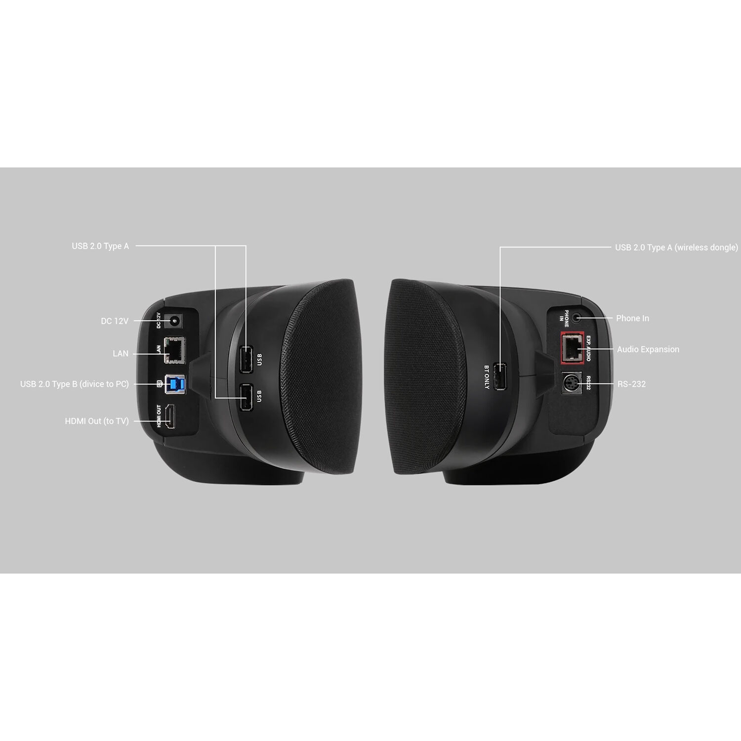 AVer VB350 conference video bar with dual 4K lenses for mid-to-large meeting rooms — view 4