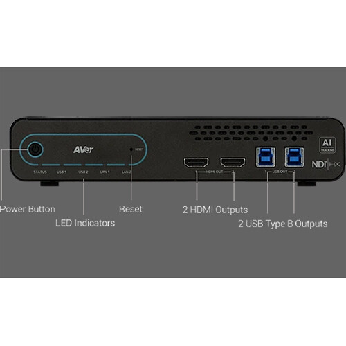 AVer MT300N Pro auto tracking box for presenter tracking in video conferencing rooms — view 3