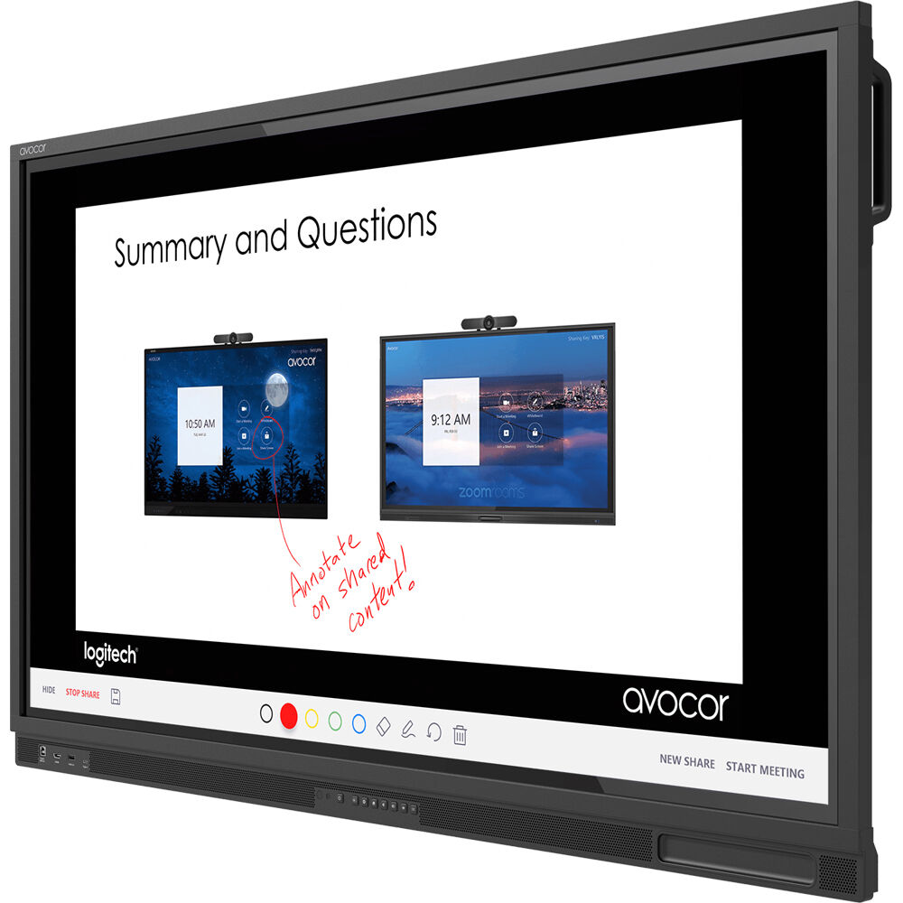 AVOCOR E50 75 inch 4K infrared touch commercial display for meeting rooms — view 12