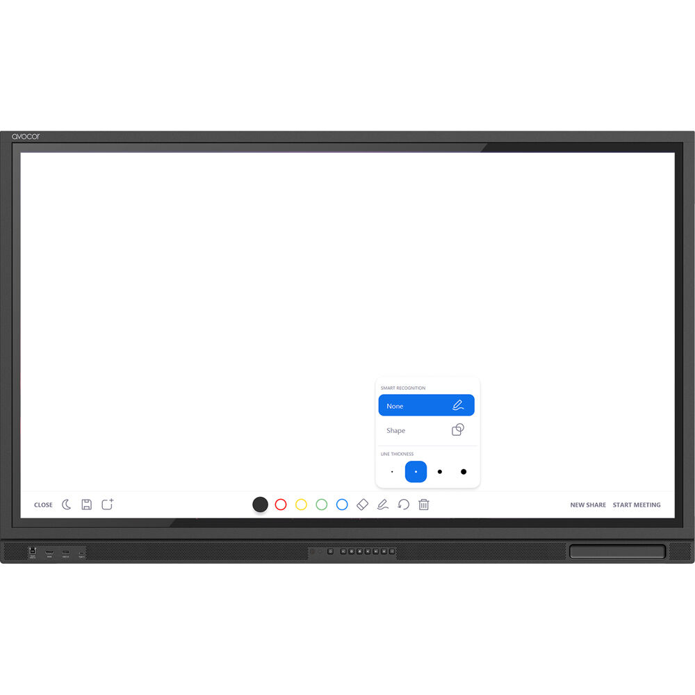 AVOCOR E50 75 inch 4K infrared touch commercial display for meeting rooms — view 7