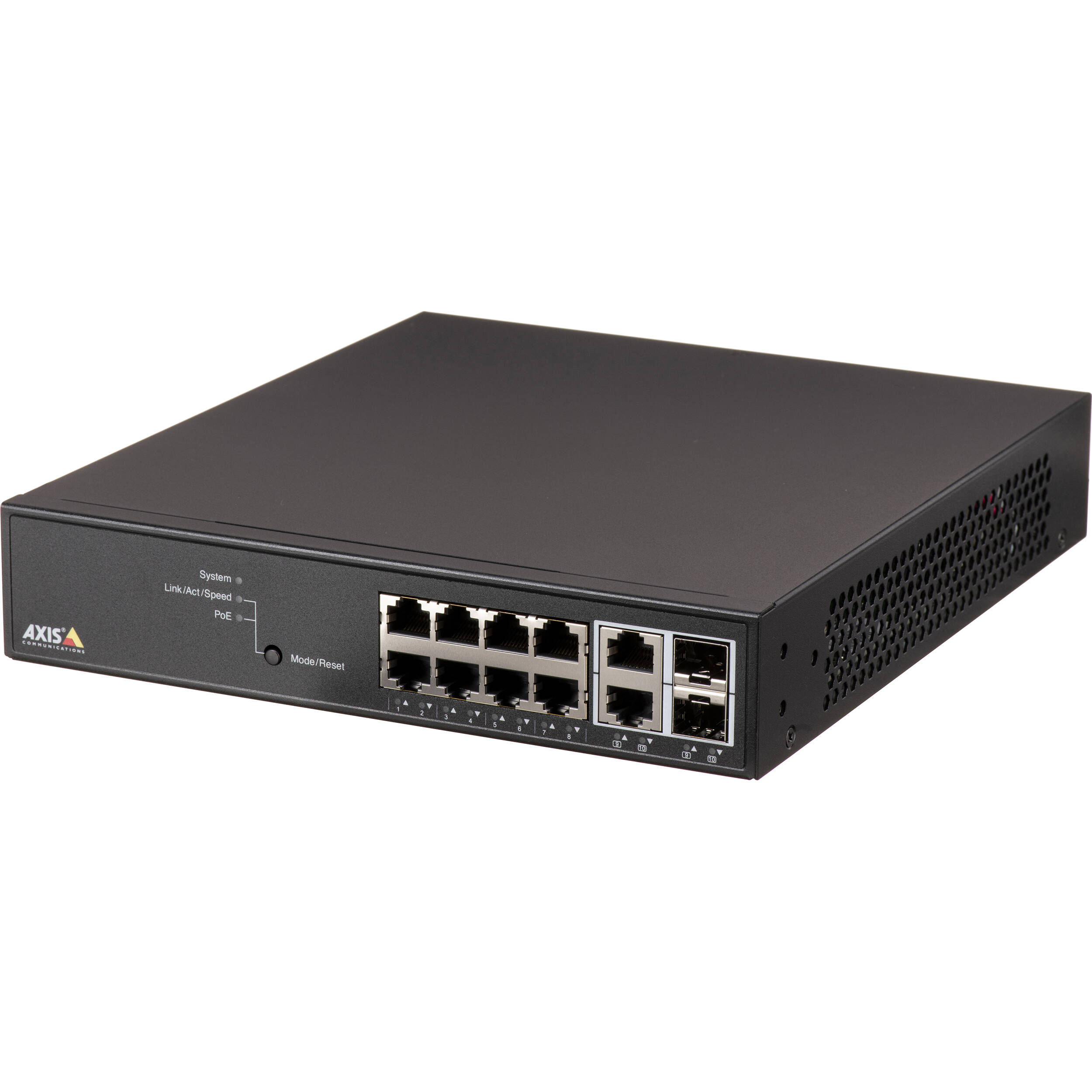 Axis T8508 managed fanless PoE+ network switch for quiet Gigabit edge deployments — view 2