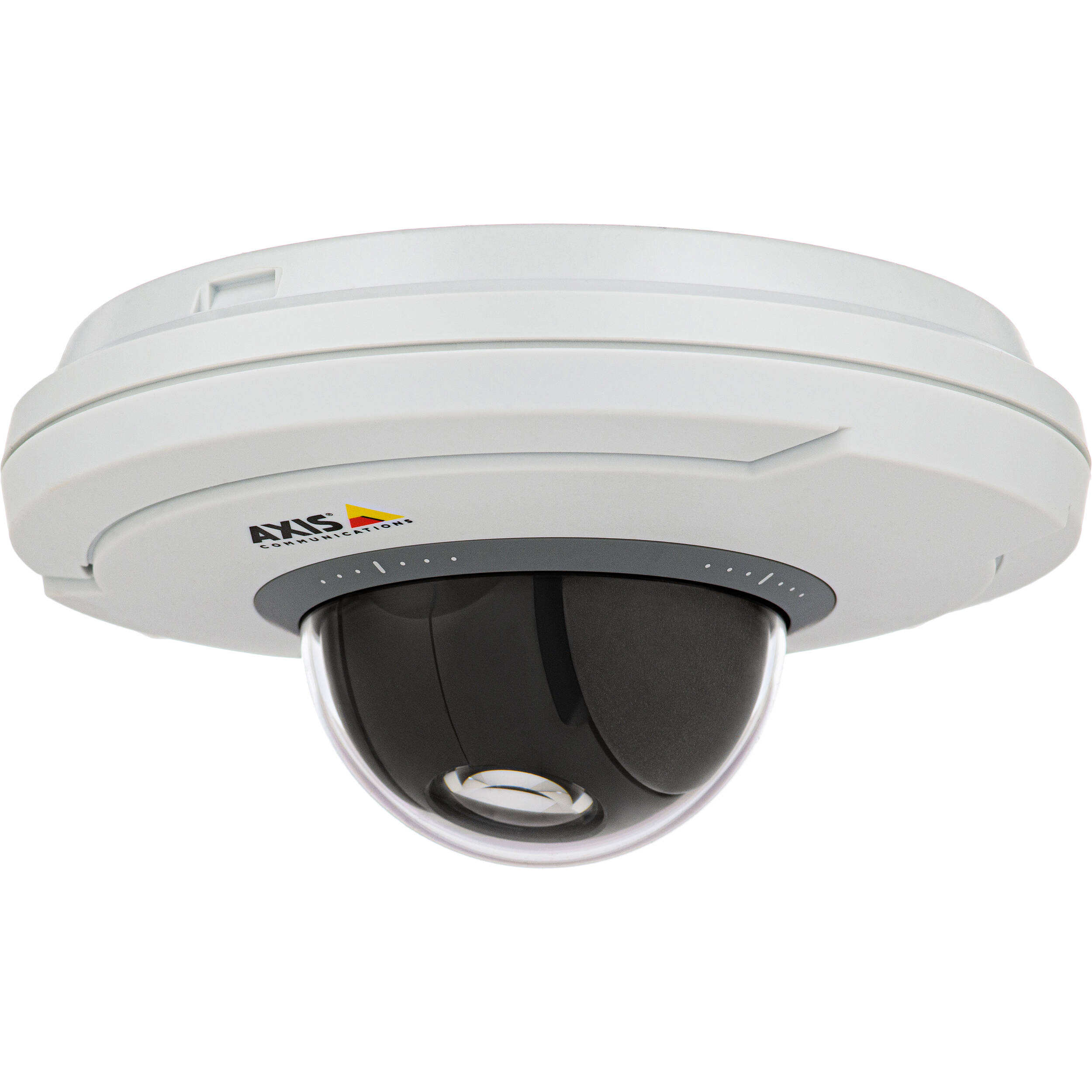 AXIS M5075-G - Ceiling-mount mini PTZ dome camera with 5x Optical zoom and autofocusing, HDTV 1080p (1920x1080) 30fps in H.264/H.265 with Zipstream and Motion JPEG. IP51 protection against dust and water. Wireless I/O connectivity with Z-Wave Plus gateway for home automation devices. Text overlay from Z-wave sensors. Featuring a built-in microphone, includes built-in analytics such as scream detection. Only PoE, midspan not included. Surface ceiling mounting brackets included. — view 2
