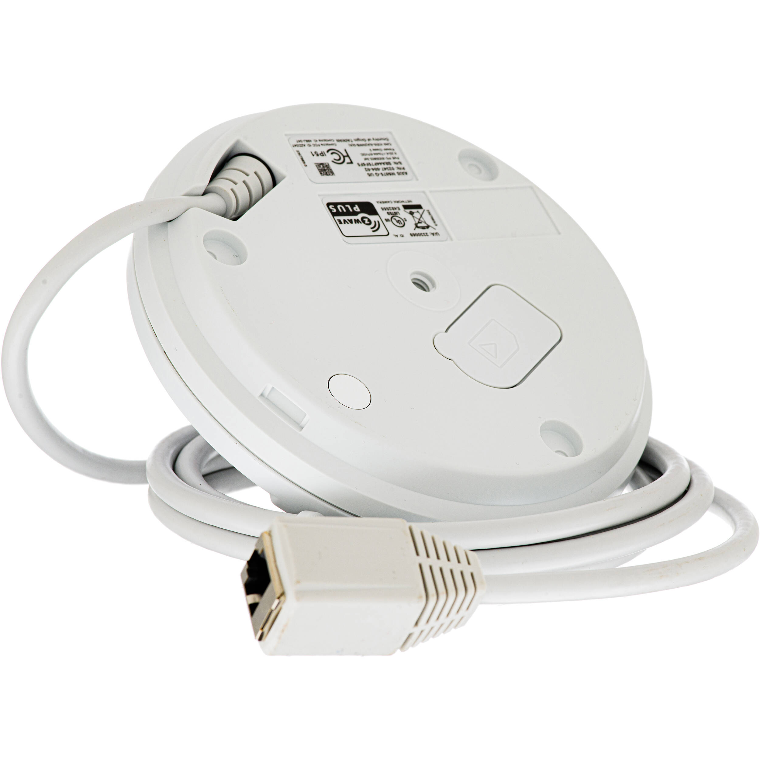 AXIS M5075-G - Ceiling-mount mini PTZ dome camera with 5x Optical zoom and autofocusing, HDTV 1080p (1920x1080) 30fps in H.264/H.265 with Zipstream and Motion JPEG. IP51 protection against dust and water. Wireless I/O connectivity with Z-Wave Plus gateway for home automation devices. Text overlay from Z-wave sensors. Featuring a built-in microphone, includes built-in analytics such as scream detection. Only PoE, midspan not included. Surface ceiling mounting brackets included. — view 4