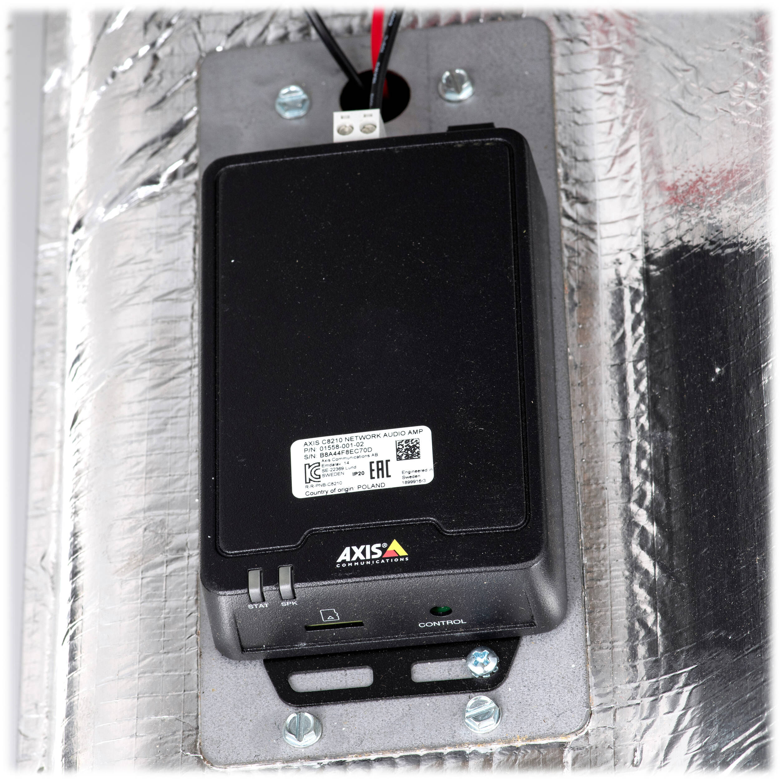 AUDIO CEILING TILE KIT US ceiling tile audio mounting accessory for discreet commercial installation — view 6
