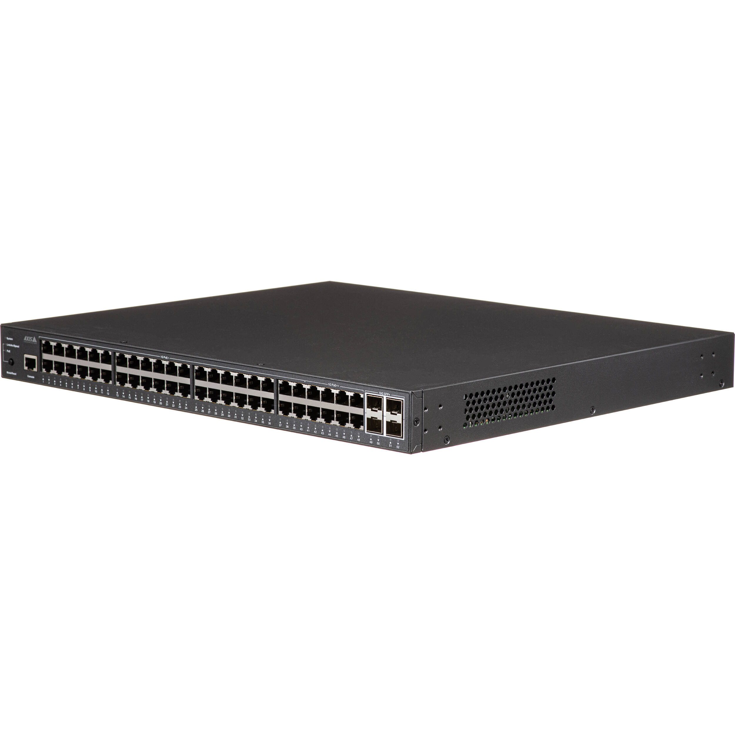 AXIS D8248 managed PoE++ switch with 24 PoE++ ports for enterprise edge deployments — view 3
