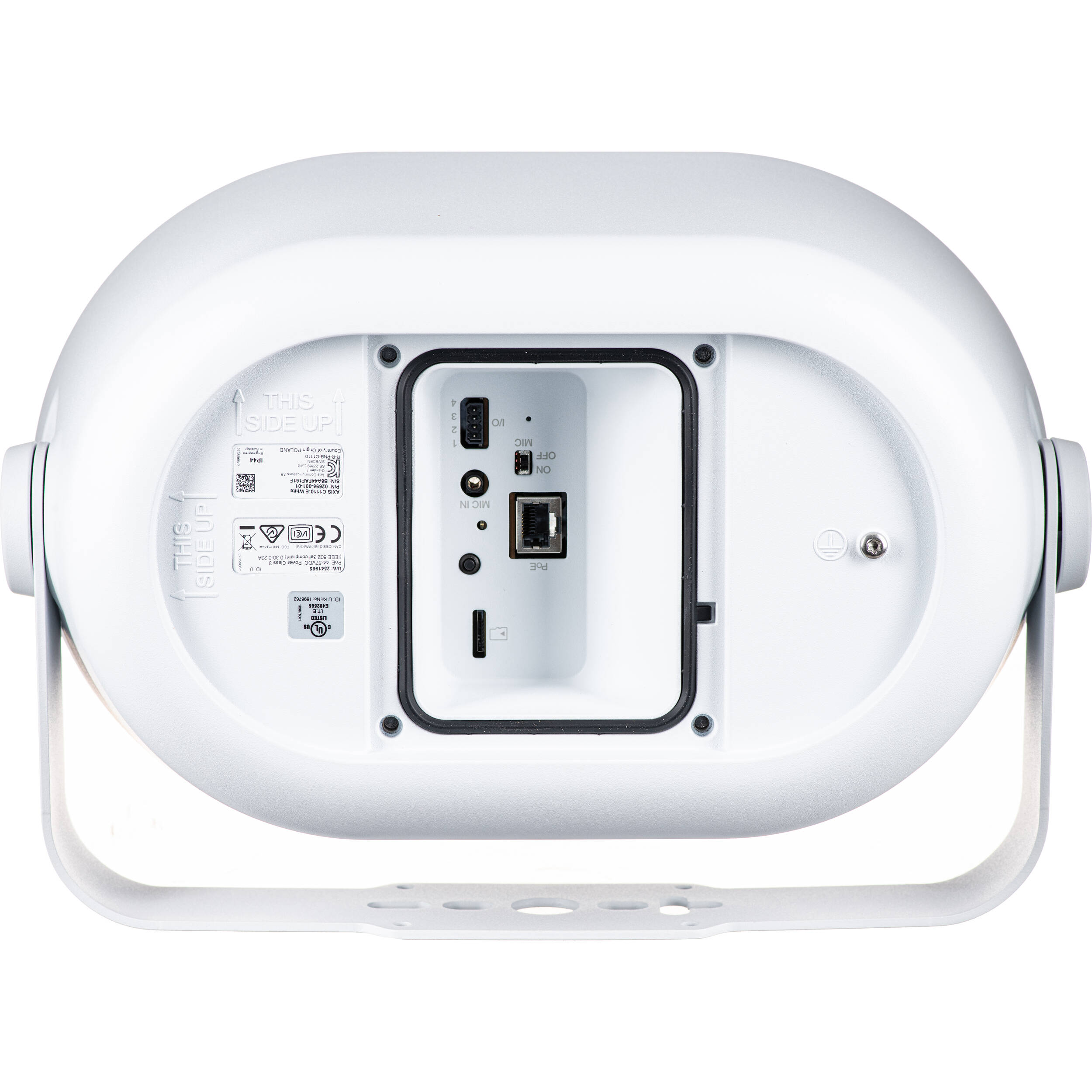 AXIS C1110-E WHITE network speaker in white finish for enterprise paging and background audio — view 6