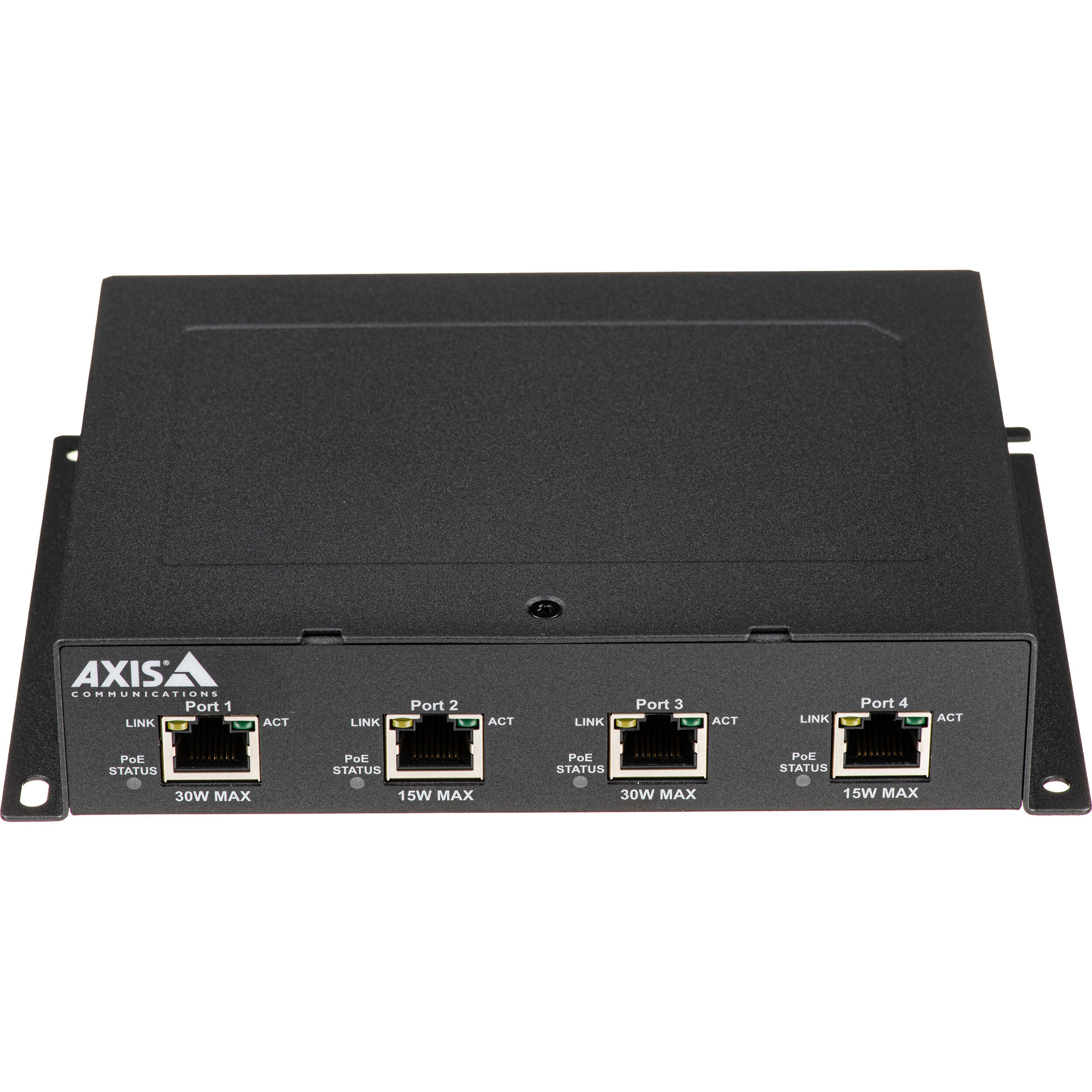 AXIS TU8011 4-port PoE extender for extending powered Ethernet to remote devices — view 2