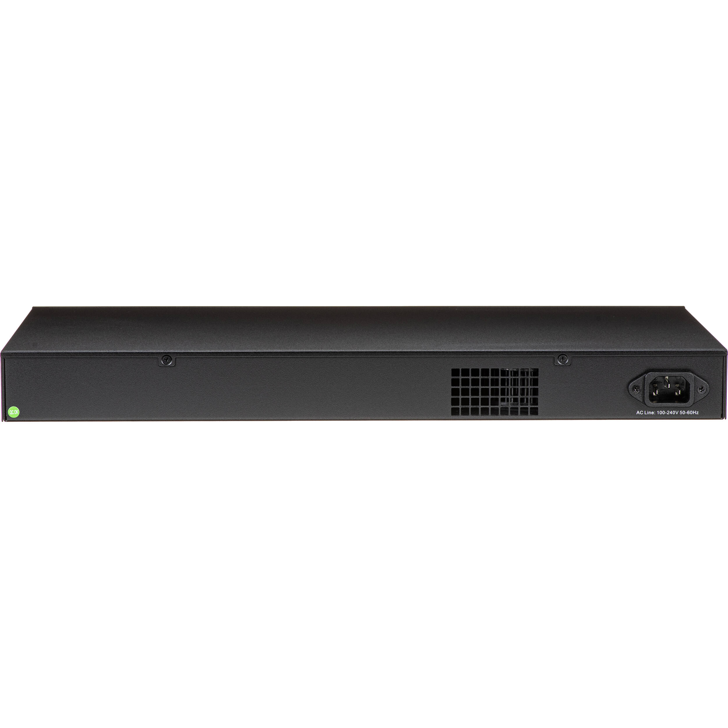 Switch at aggregation level, instead of access (edge) level. Fiber switch, no PoE with 8 SFP ports (SFP+ and SFP28). Long distance installations enabler. — view 4