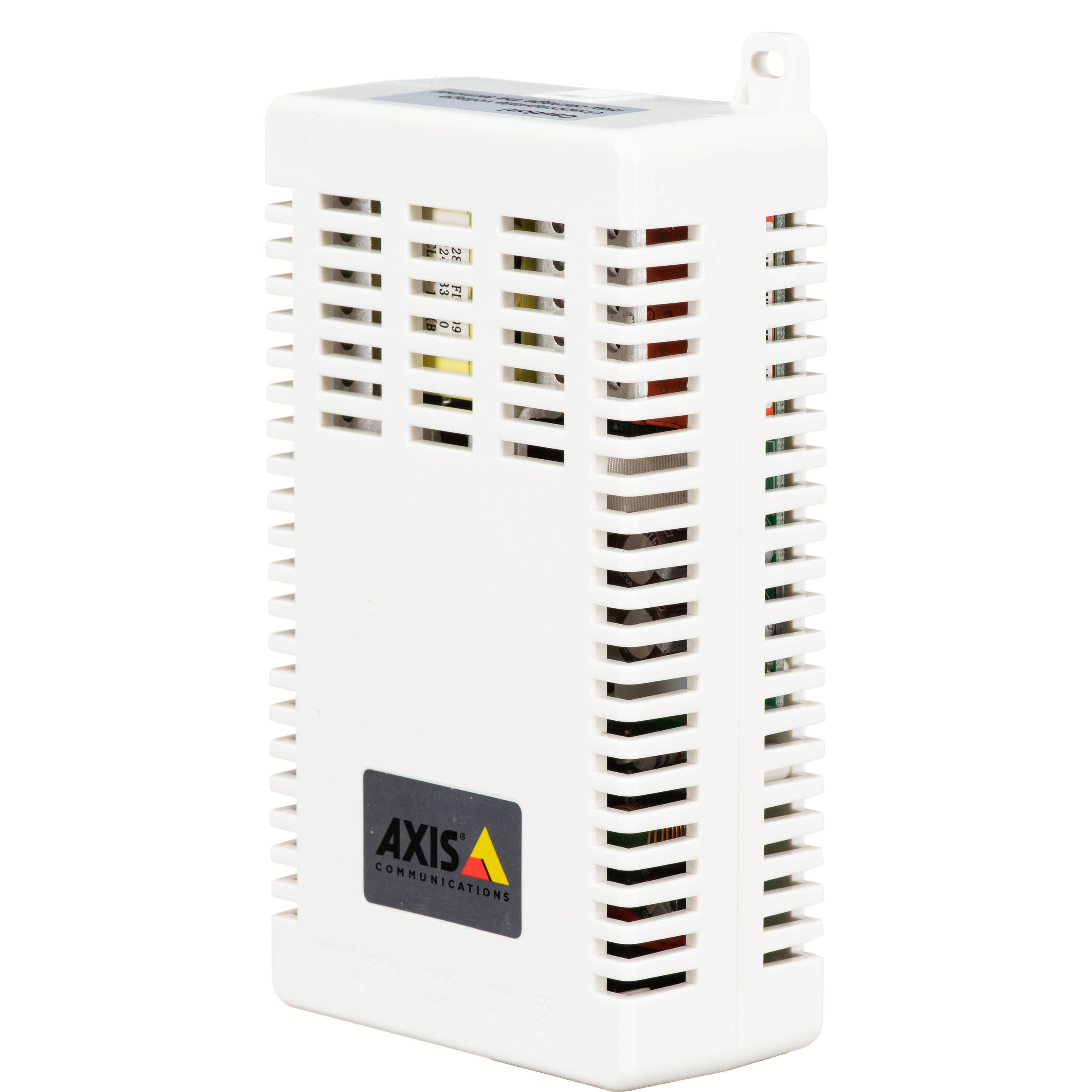 Axis T8127 PoE splitter for converting Power over Ethernet to device power — view 3
