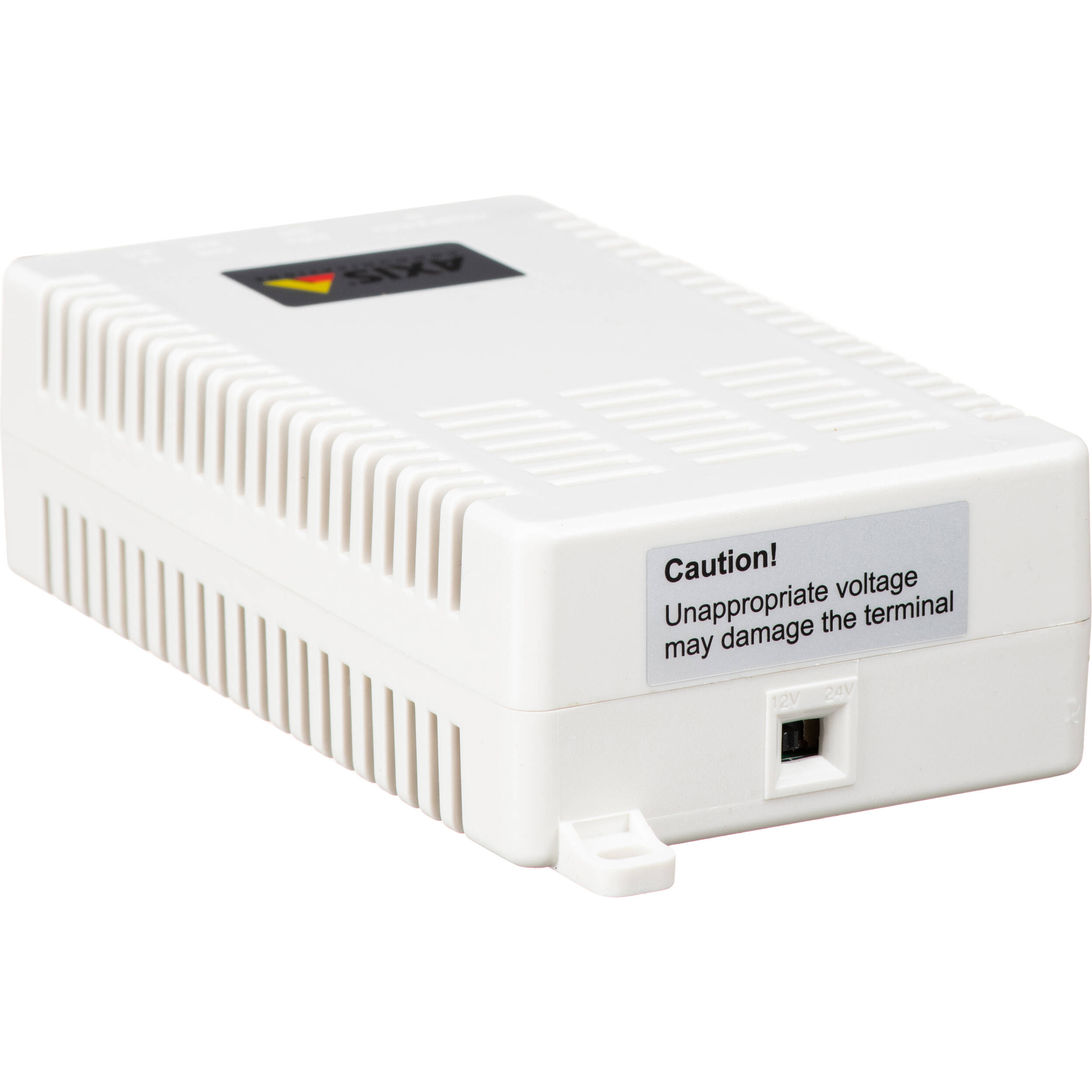 Axis T8127 PoE splitter for converting Power over Ethernet to device power — view 6