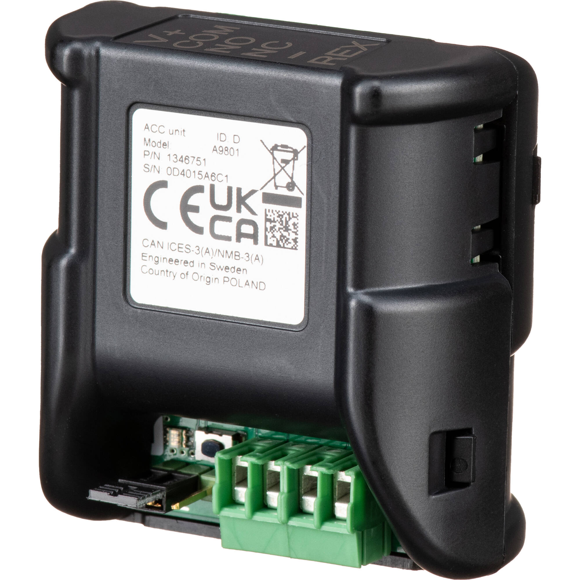 AXIS A9801 Security Relay shelf-mount door control module — view 2