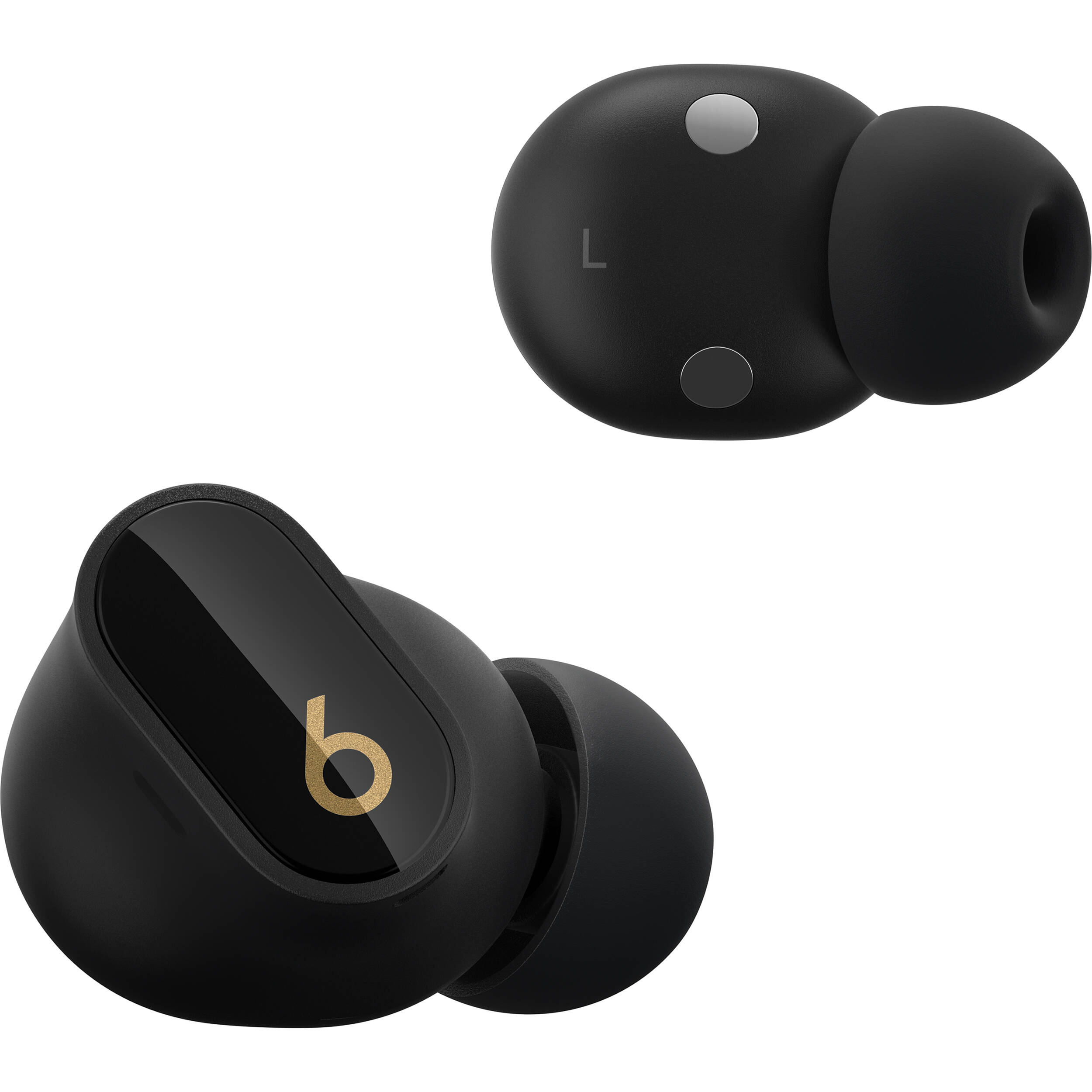 Apple Studio Buds + wireless earbuds in black and gold finish — view 2