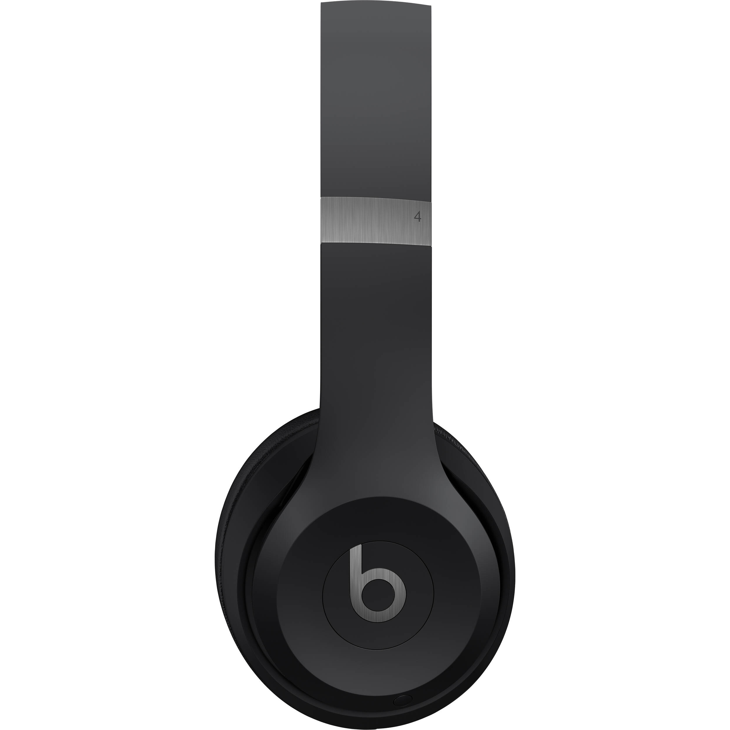 Beats Solo 4 Wireless headset in Matte Black, on-ear wireless design — view 2