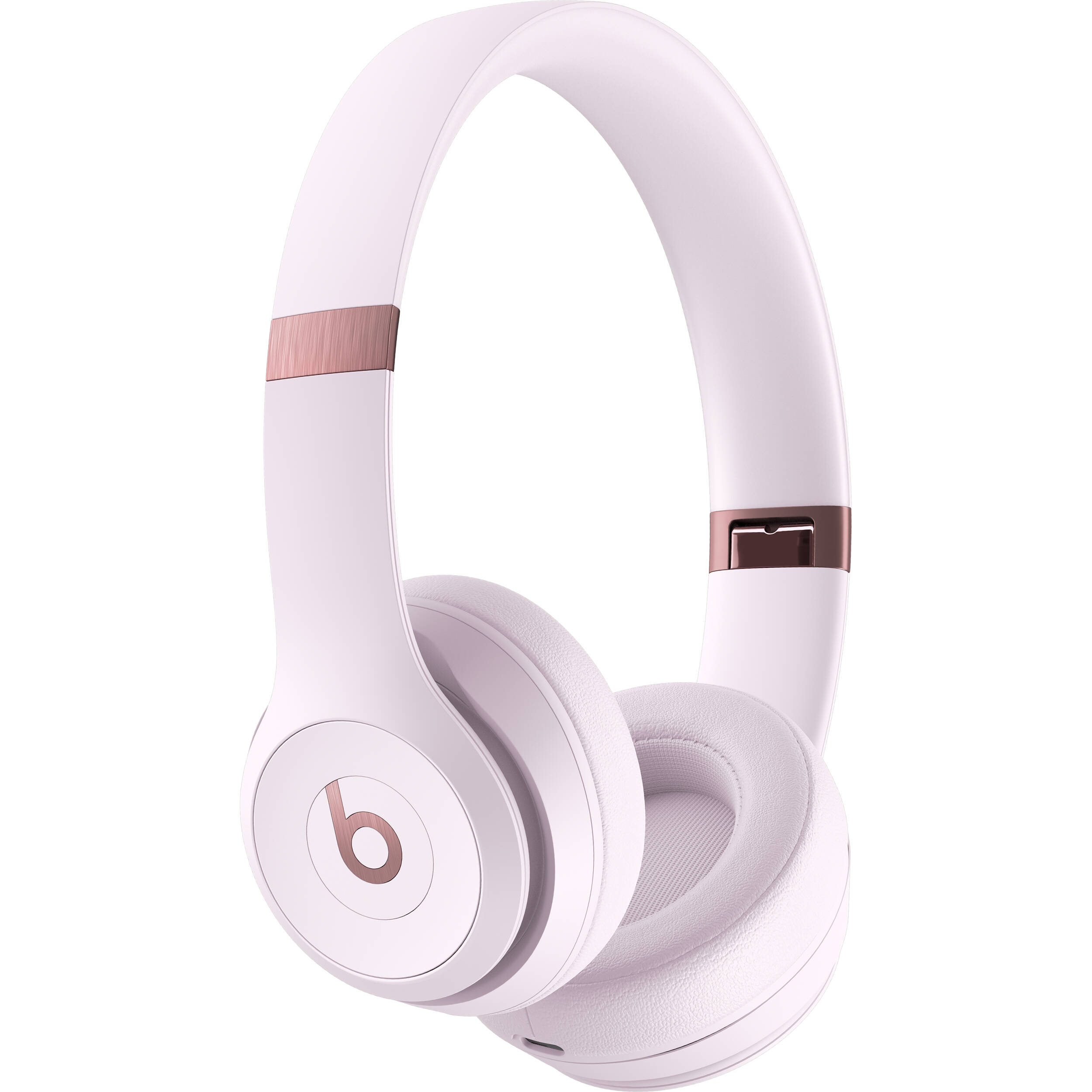 Beats Solo 4 Wireless headset in Cloud Pink with compact on-ear design — view 3