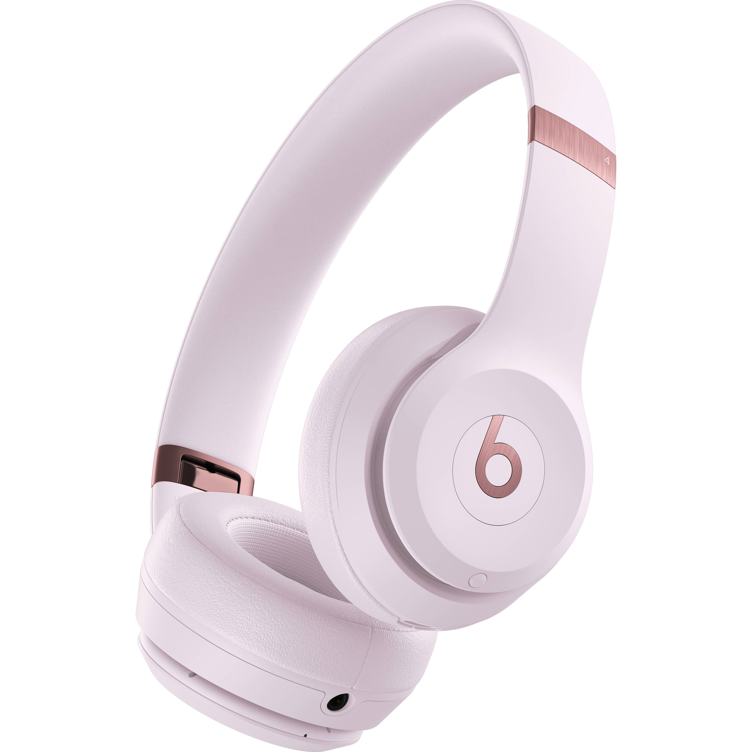 Beats Solo 4 Wireless headset in Cloud Pink with compact on-ear design — view 4