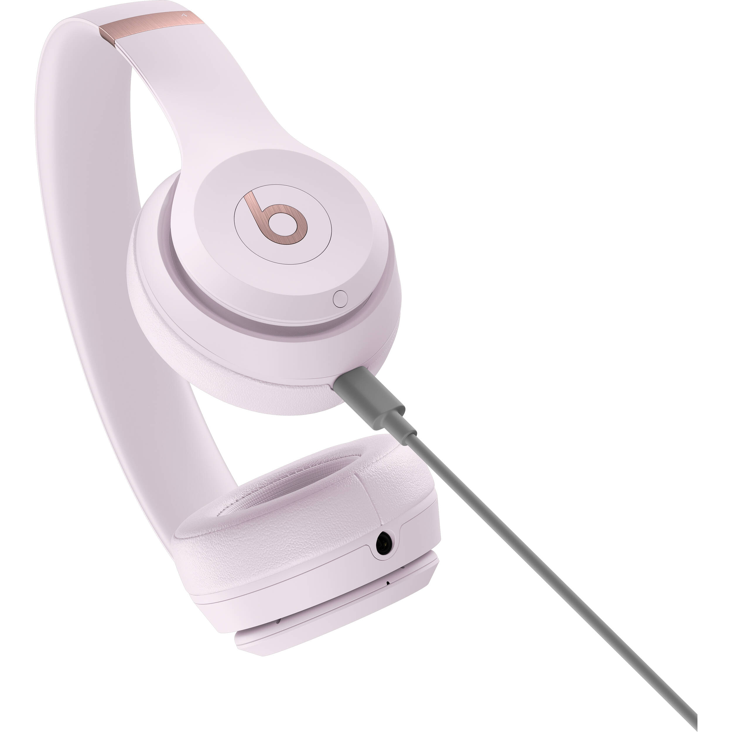 Beats Solo 4 Wireless headset in Cloud Pink with compact on-ear design — view 6