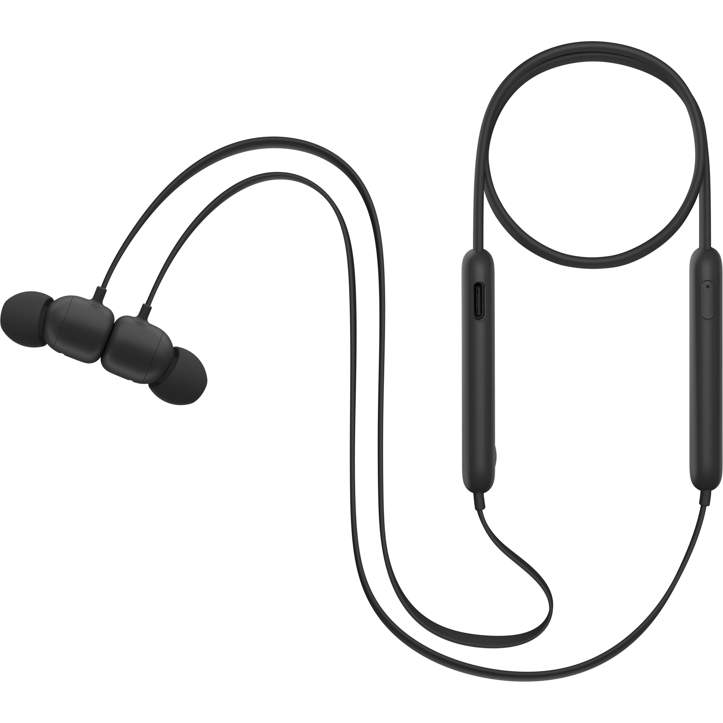 Beats Flex All-Day wireless earphones in black with neckband design — view 2