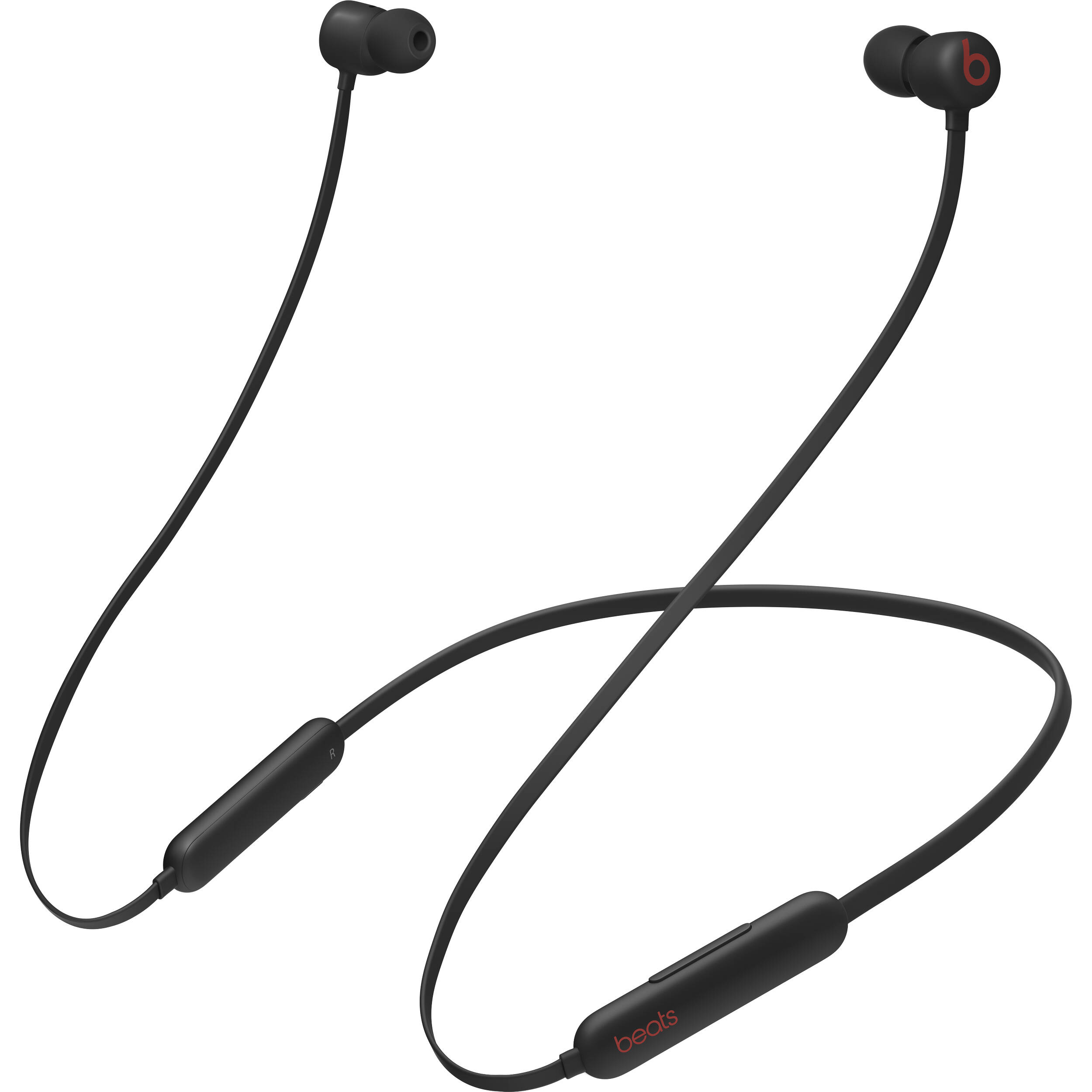 Beats Flex All-Day wireless earphones in black with neckband design — view 3