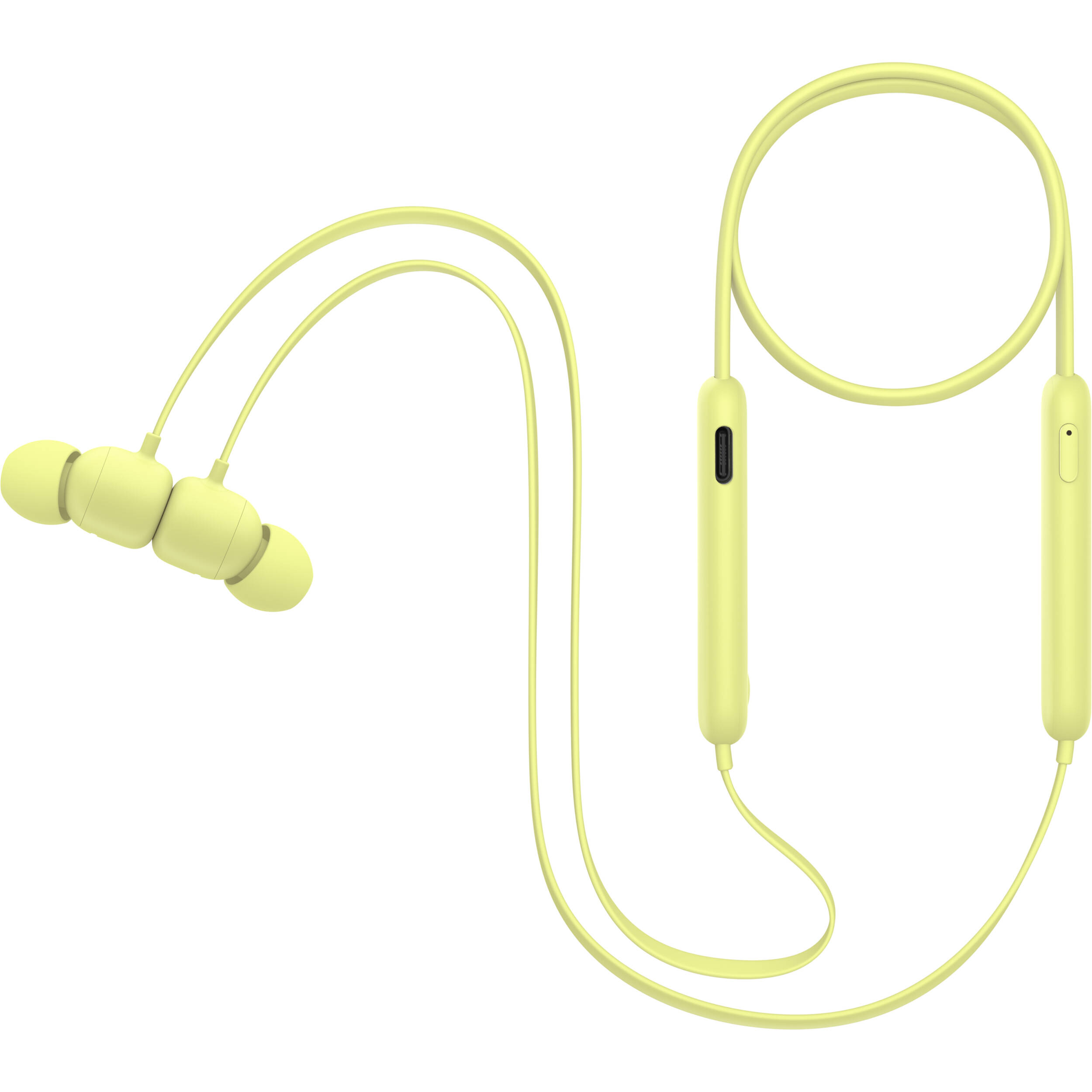 Beats Flex All-Day Wireless Earphones in Yuzu Yellow with Bluetooth in-ear design — view 2