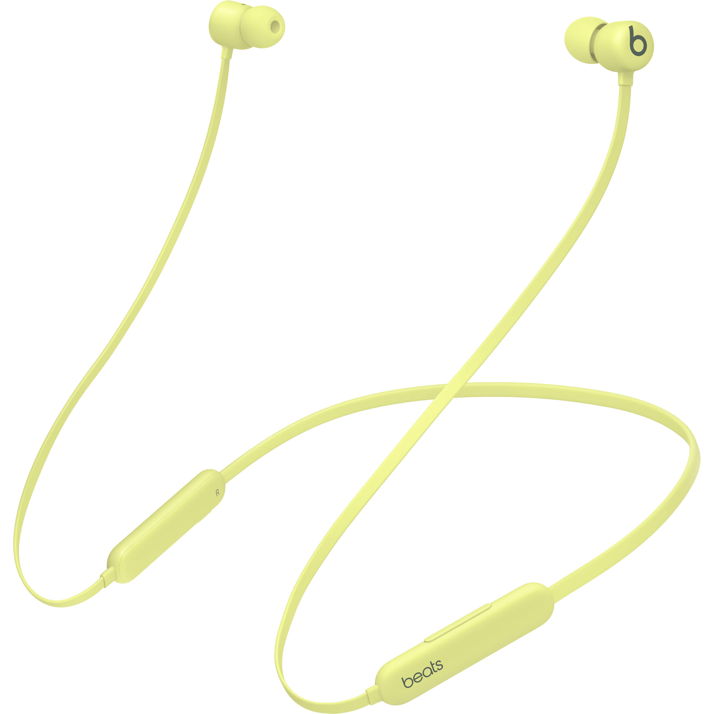Beats Flex All-Day Wireless Earphones in Yuzu Yellow with Bluetooth in-ear design — view 3