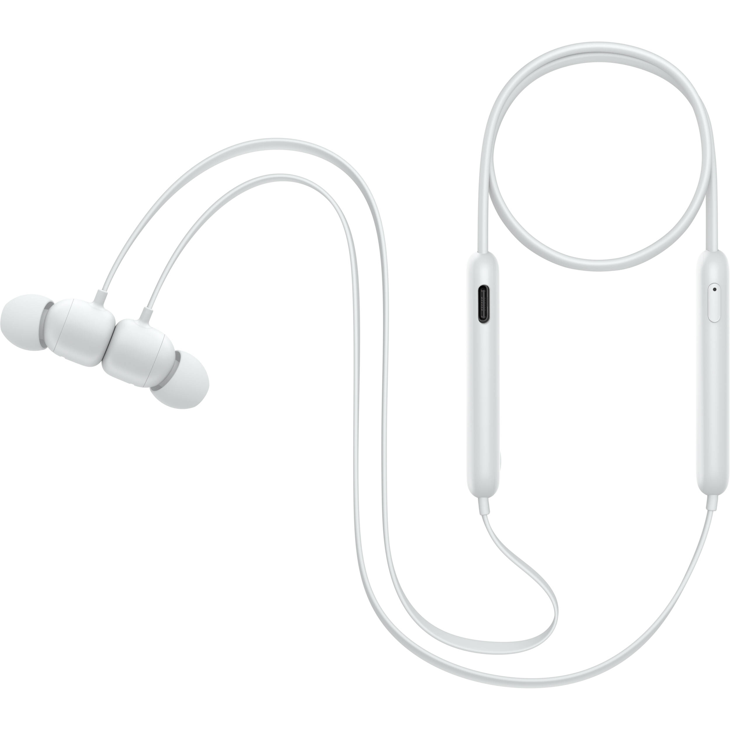 Beats Flex wireless earphones in Smoked Gray with neckband design and magnetic earbuds — view 4