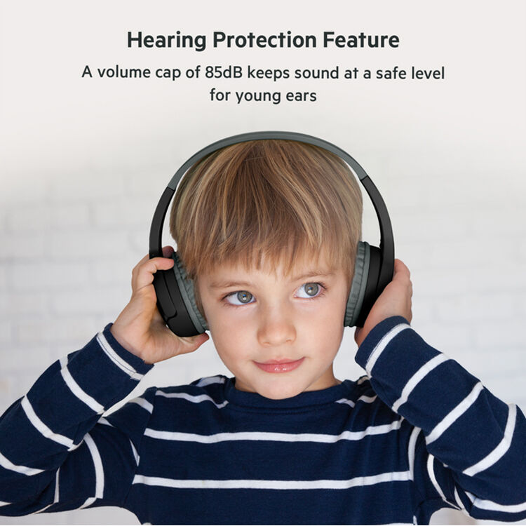 Belkin SOUNDFORM Kids headphones in black, on-ear wired headset for children — view 9