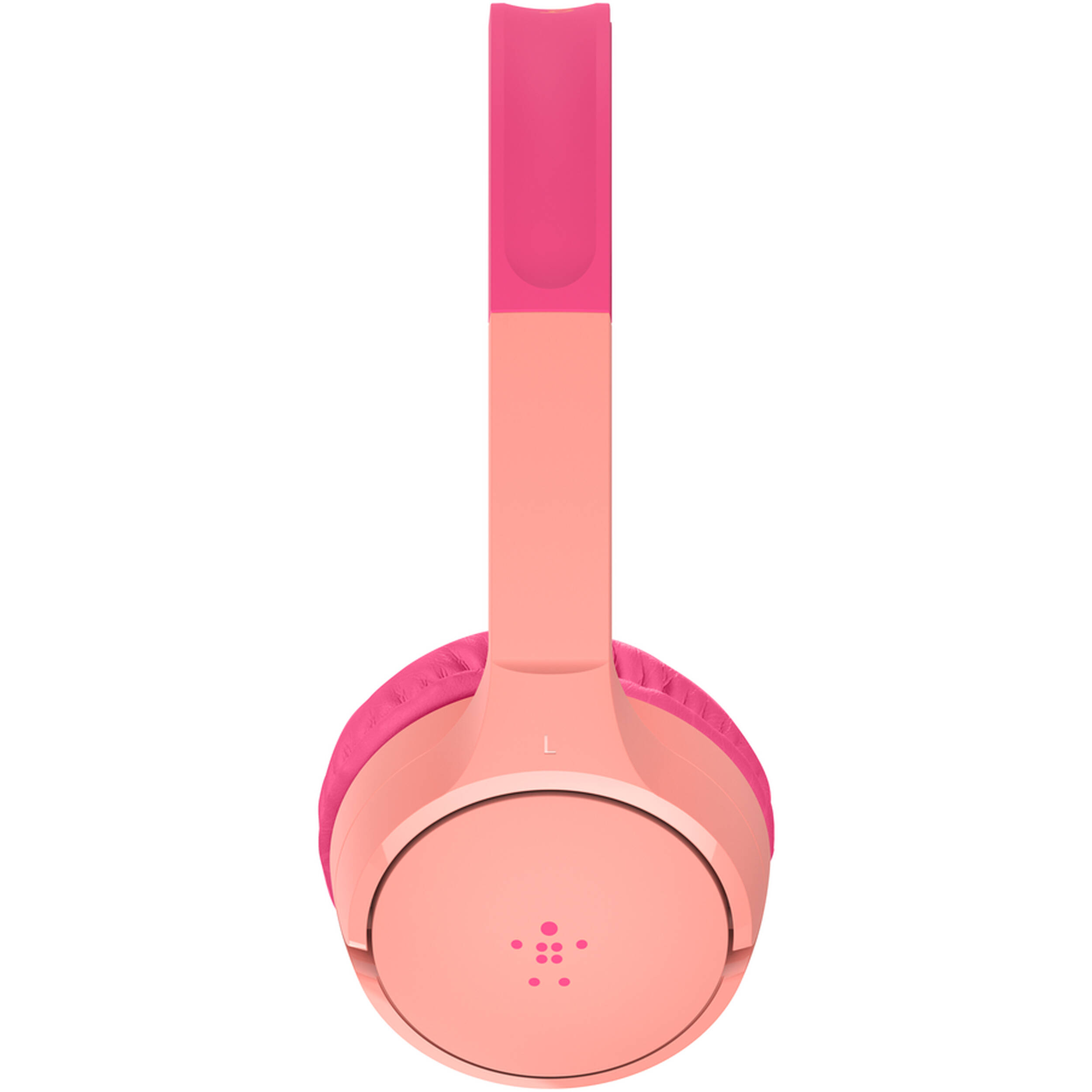 Belkin SOUNDFORM Kids pink on-ear wired headphones with built-in microphone — view 3