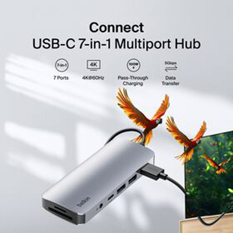 Belkin AVC009FQSGY 7-in-1 USB-C multiport hub — view 7