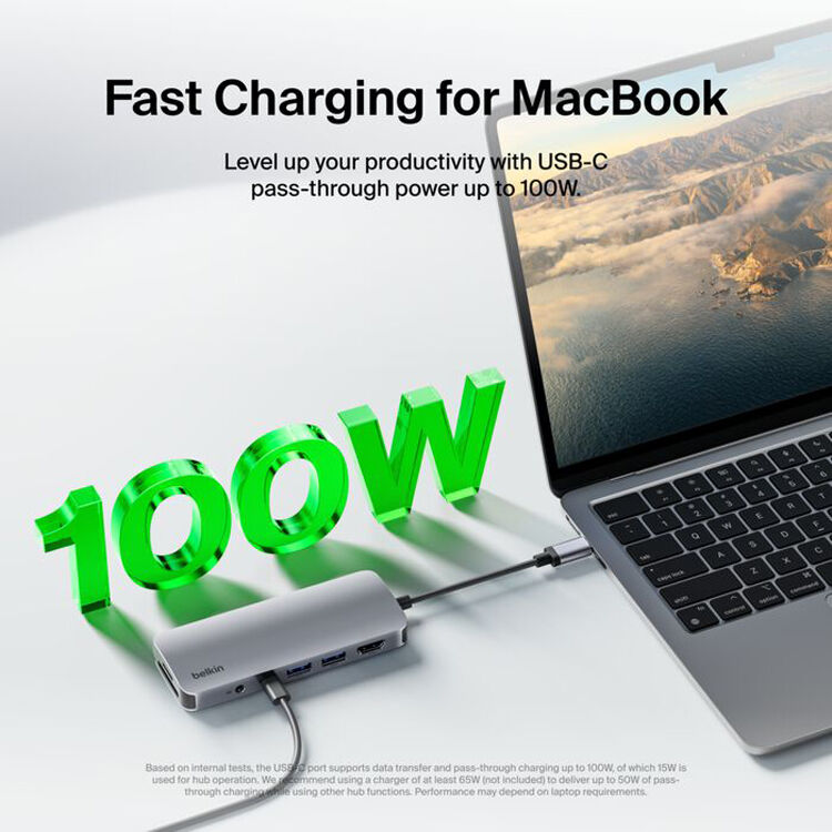 Belkin AVC009FQSGY 7-in-1 USB-C multiport hub — view 8