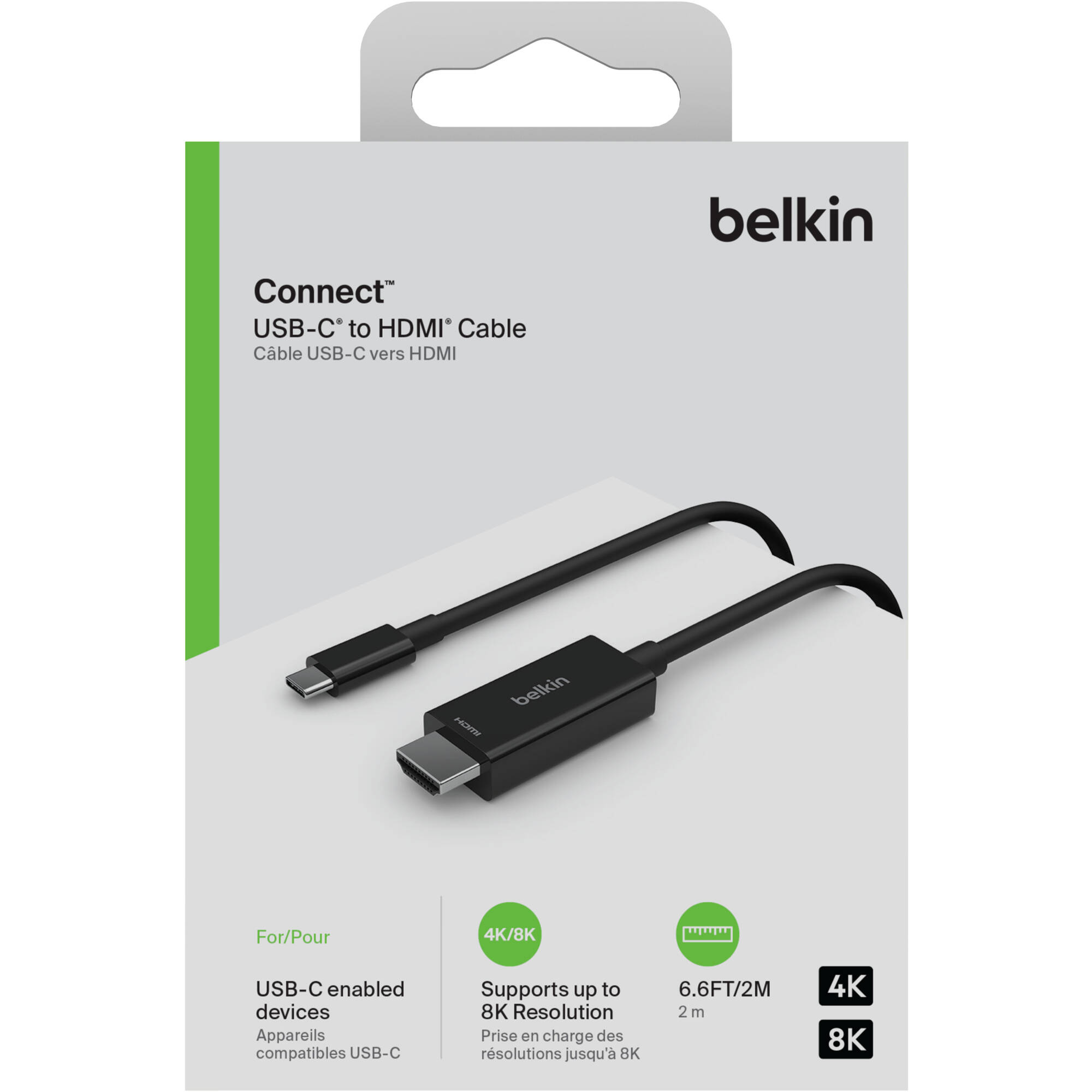 Belkin USB-C to HDMI 2.1 cable, 2 m, black — view 5