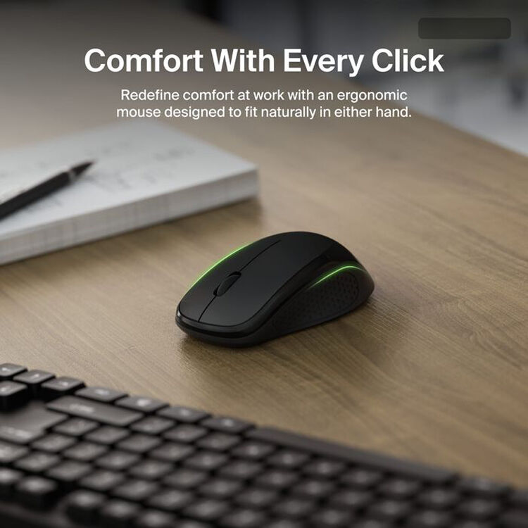 Belkin wireless keyboard and optical mouse combo for office desktop use — view 11