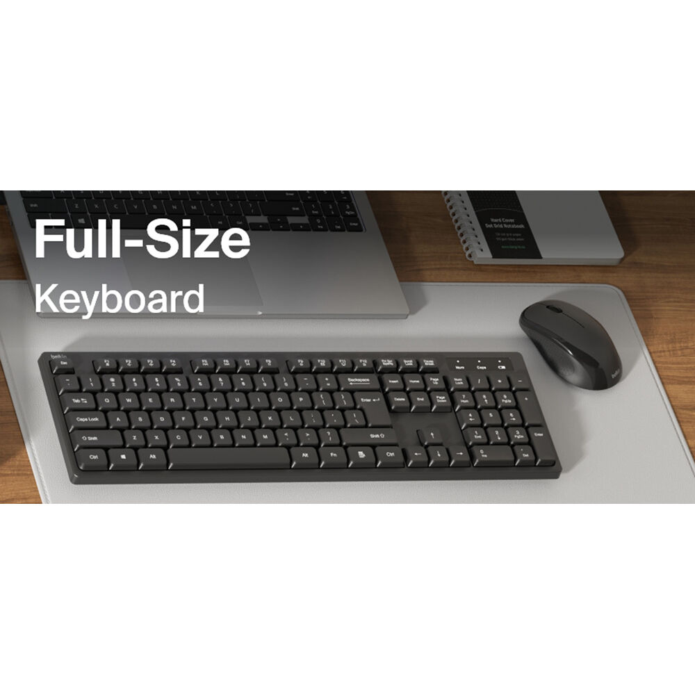 Belkin wireless keyboard and optical mouse combo for office desktop use — view 13