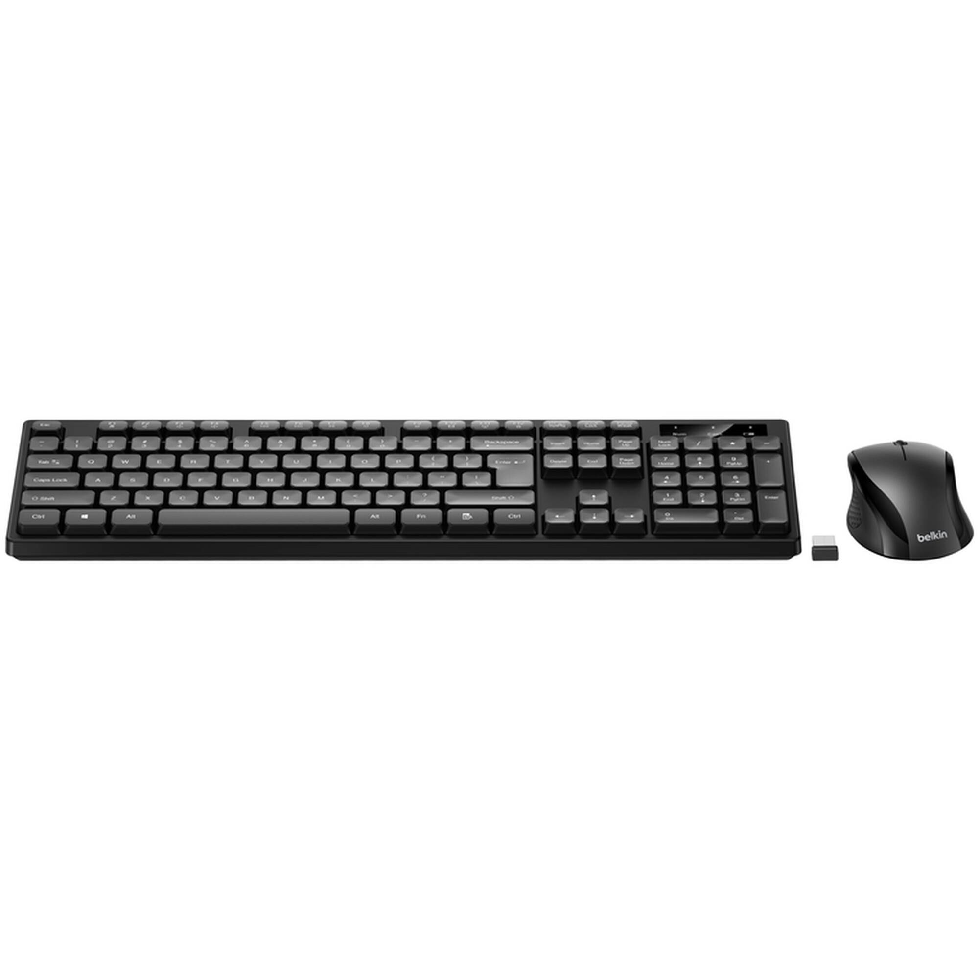 Belkin wireless keyboard and optical mouse combo for office desktop use — view 3