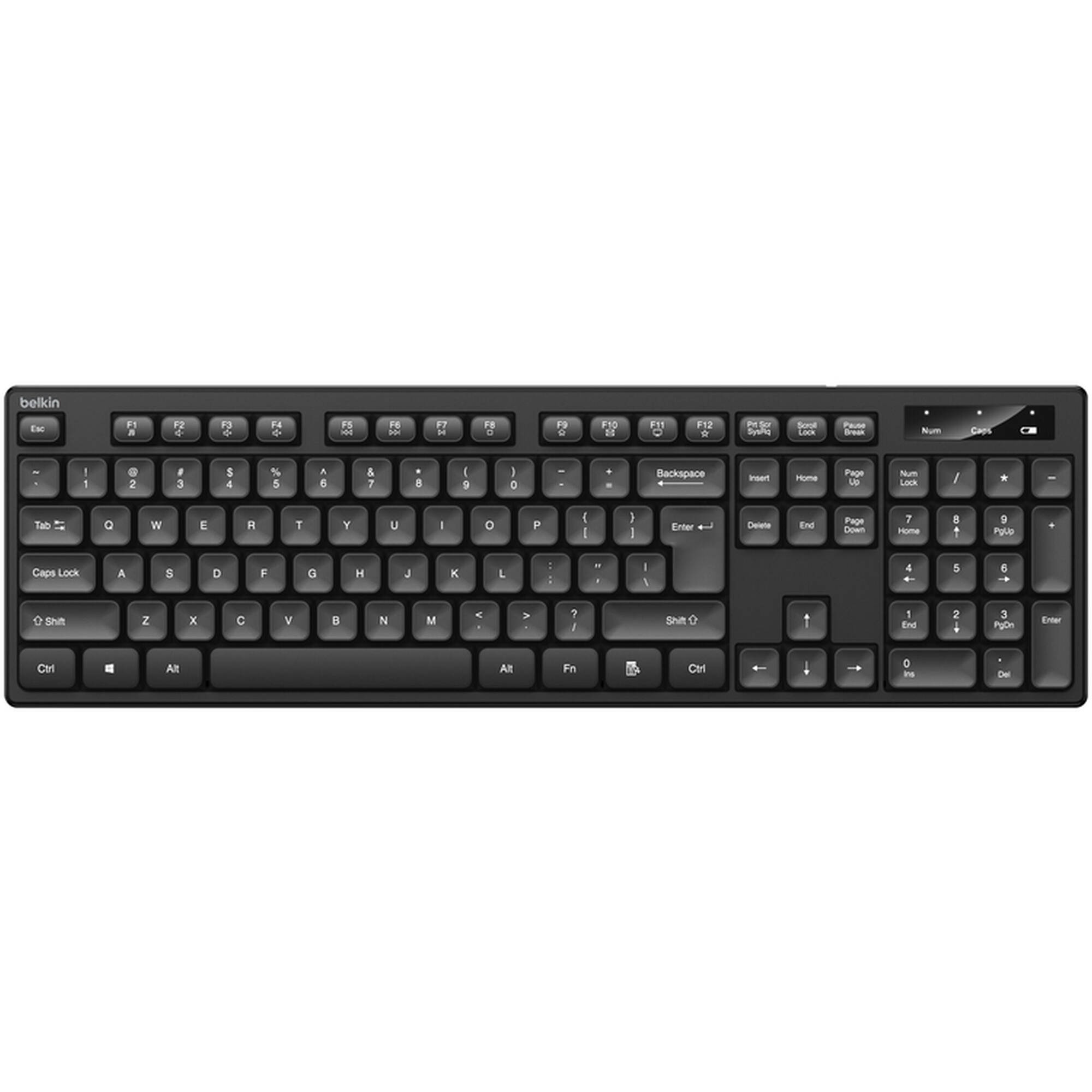 Belkin wireless keyboard and optical mouse combo for office desktop use — view 5