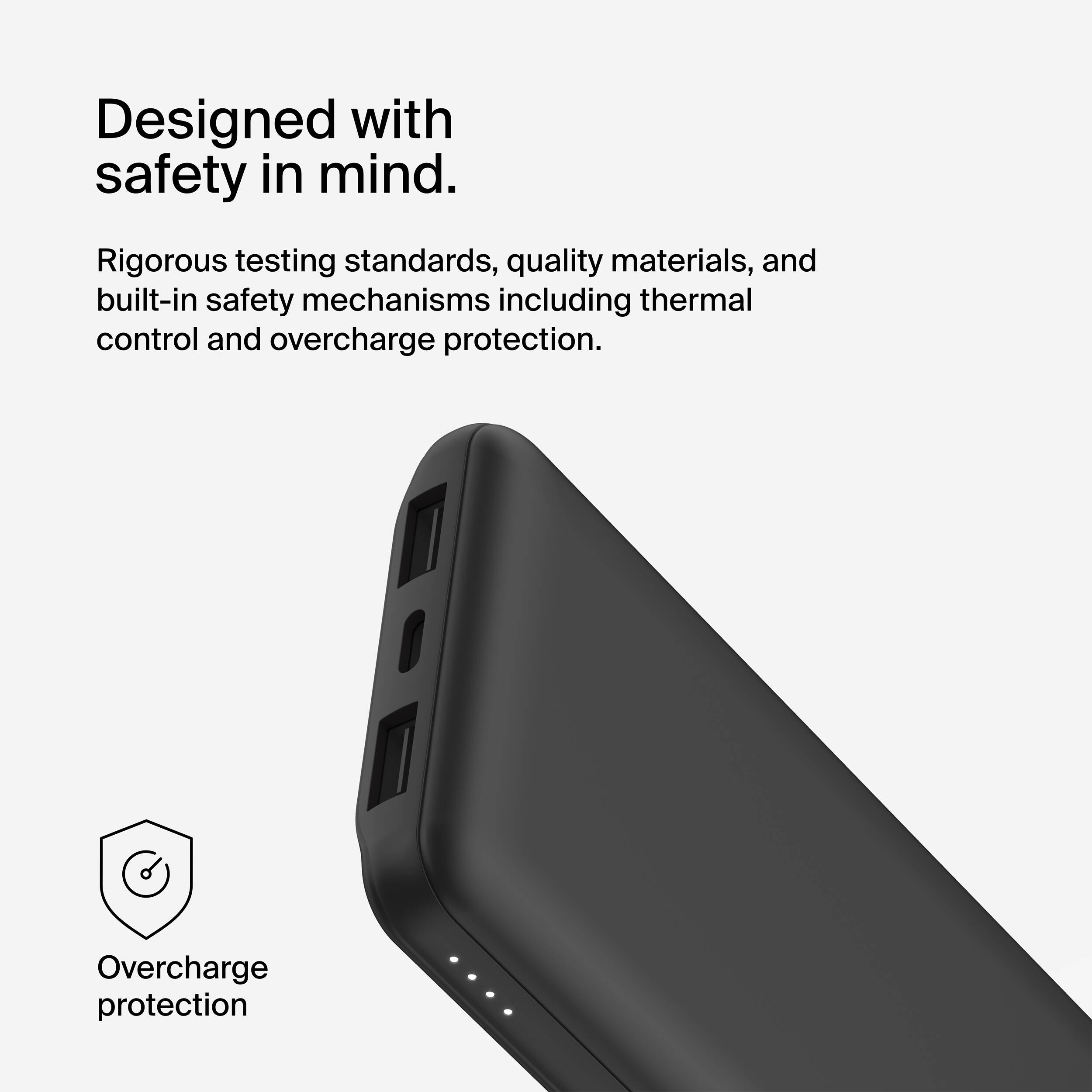 BELKIN MOBILE 10K POWER BANK USB-A AND C 15W BLACK 03-RETAIL BOX — view 6