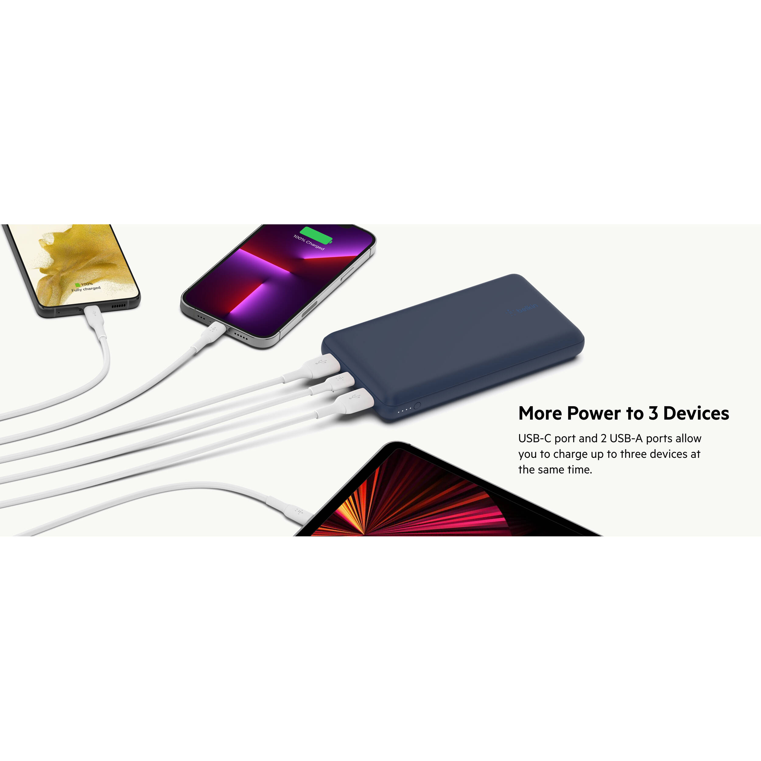 BELKIN MOBILE 20K POWER BANK USB-A AND C 15W BLUE — view 6