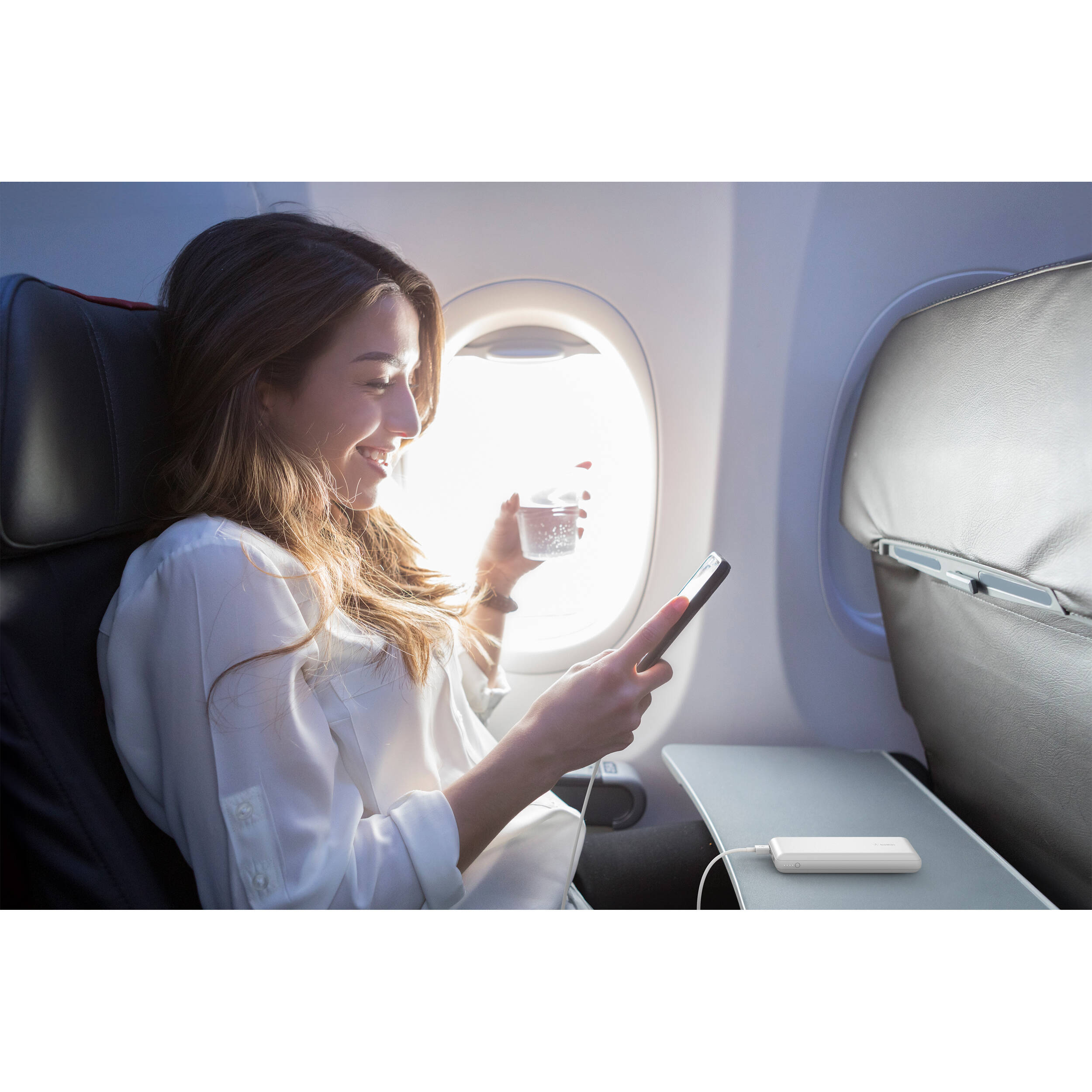 20K POWER BANK, USB-A & C 15W, WHITE — view 14