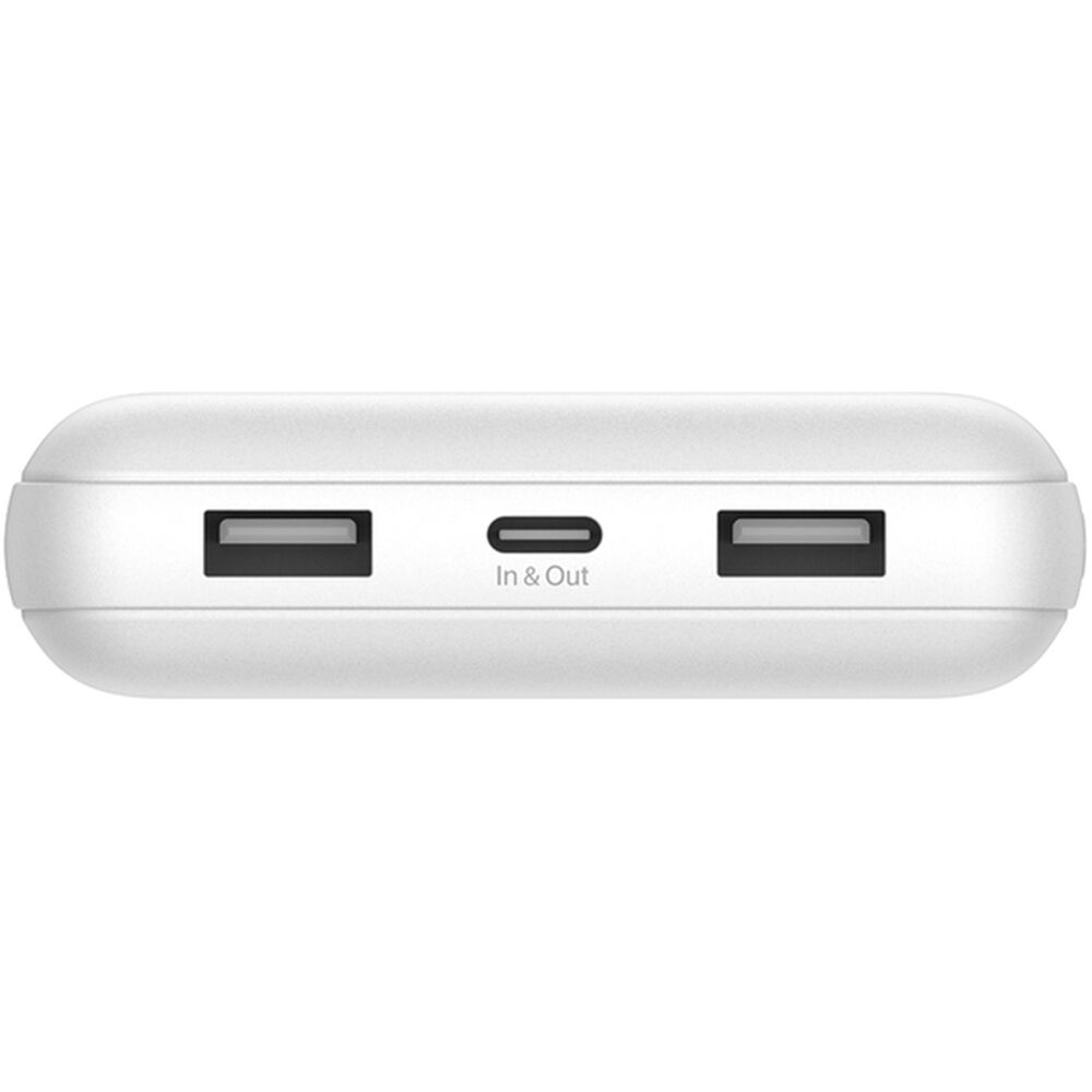 20K POWER BANK, USB-A & C 15W, WHITE — view 4