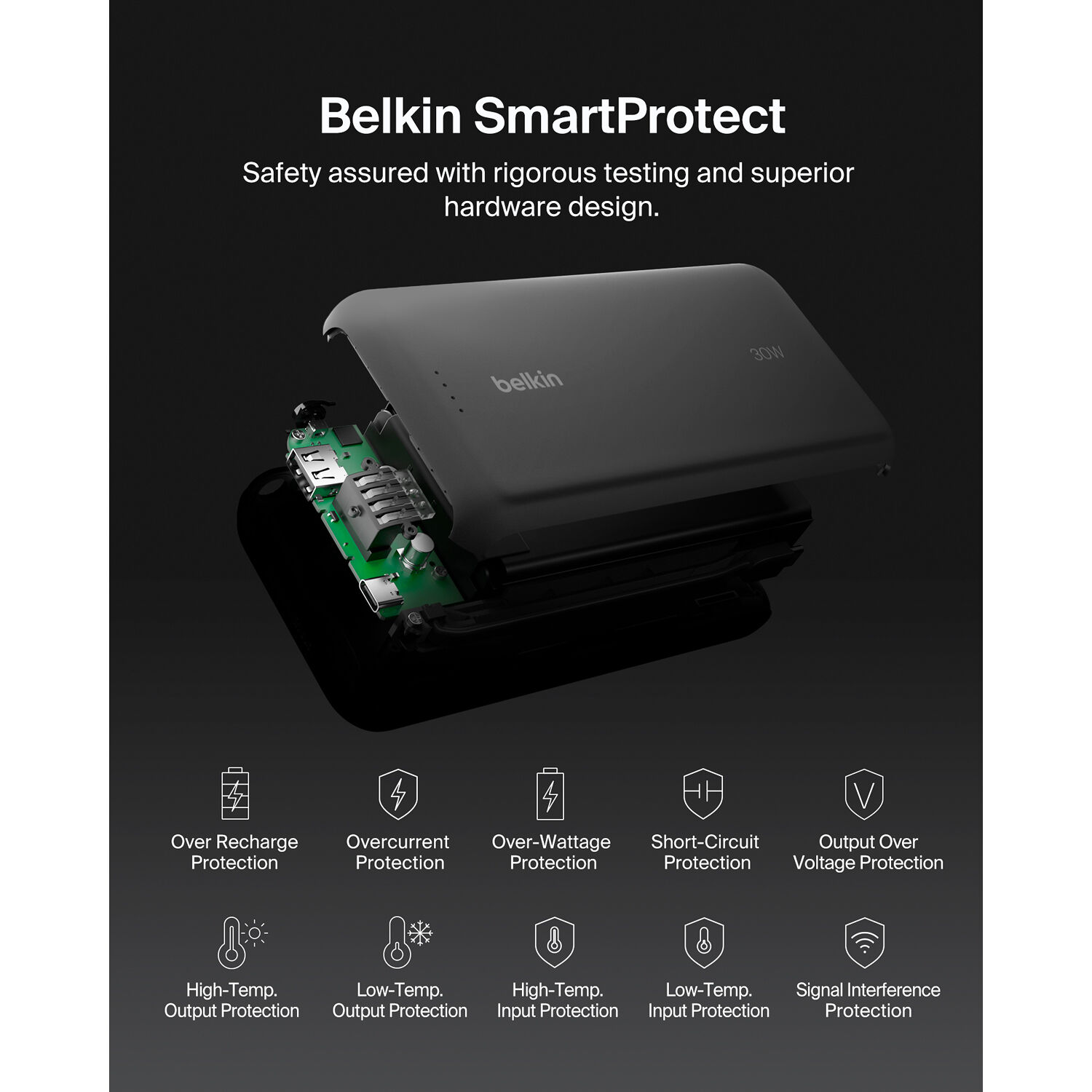 BELKIN MOBILE BOOSTCHARGE PWRBNK BOOSTCHARGE PWRBNK 20K W/ INTEGRATED CBL — view 8