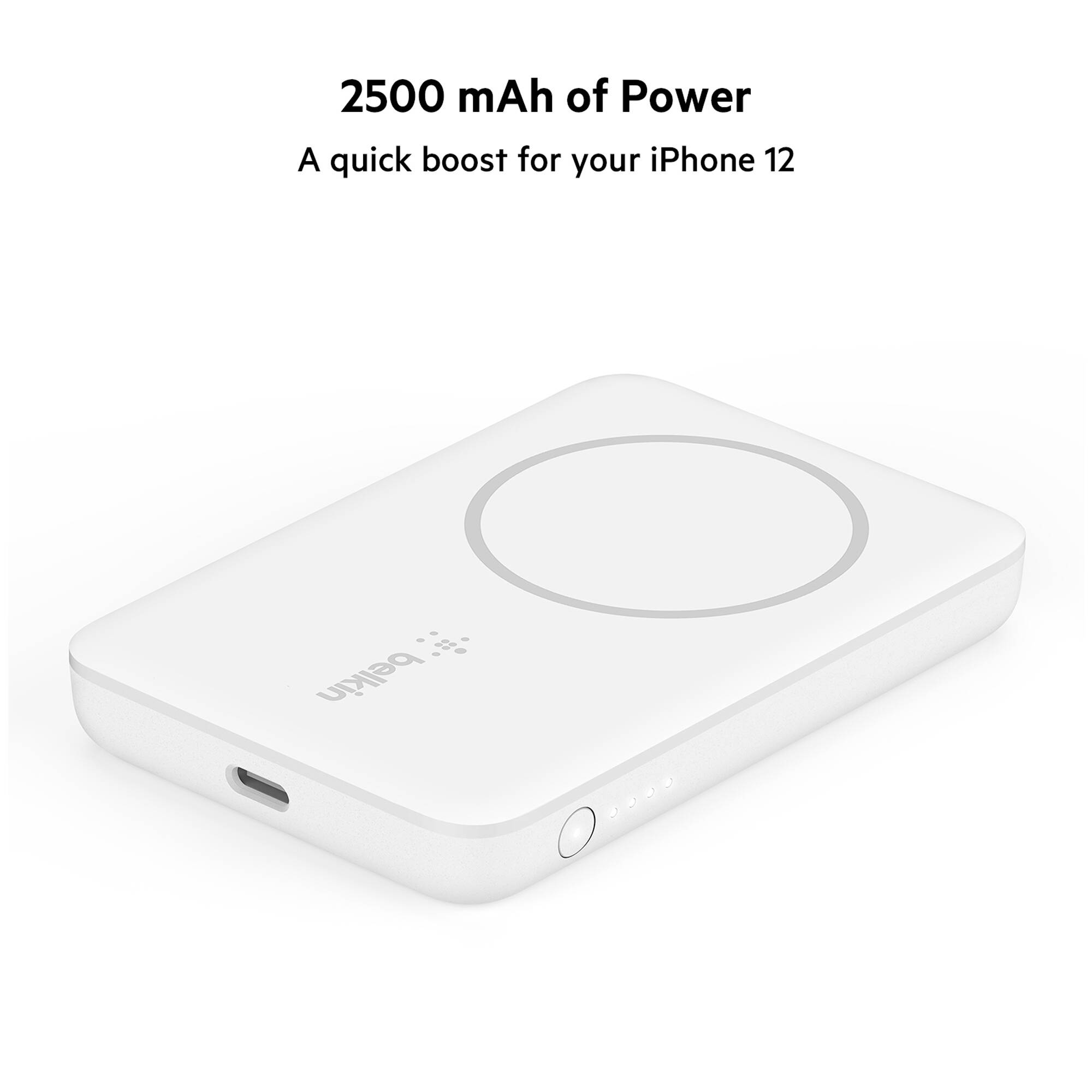 MAGNETIC WIRELESS POWER BANK,WHITE — view 5