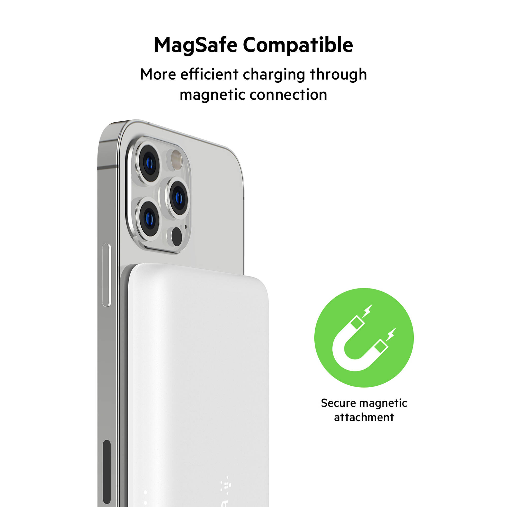 MAGNETIC WIRELESS POWER BANK,WHITE — view 6