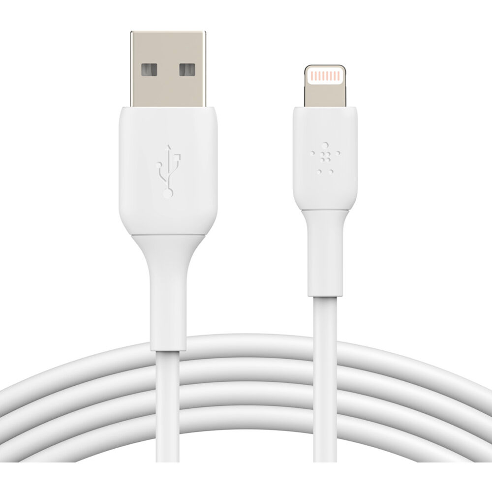 Belkin BOOST CHARGE 3 m white USB-A to Lightning cable for Apple charging and sync — view 3
